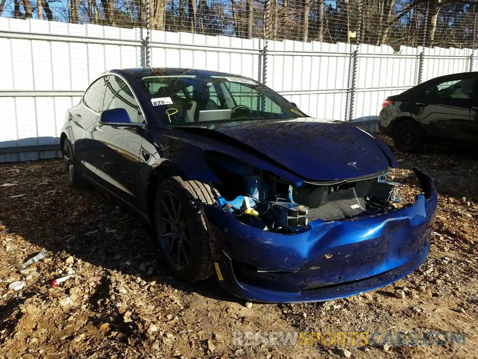 1 Photograph of a damaged car 5YJ3E1EA0LF792422 TESLA MODEL 3 2020