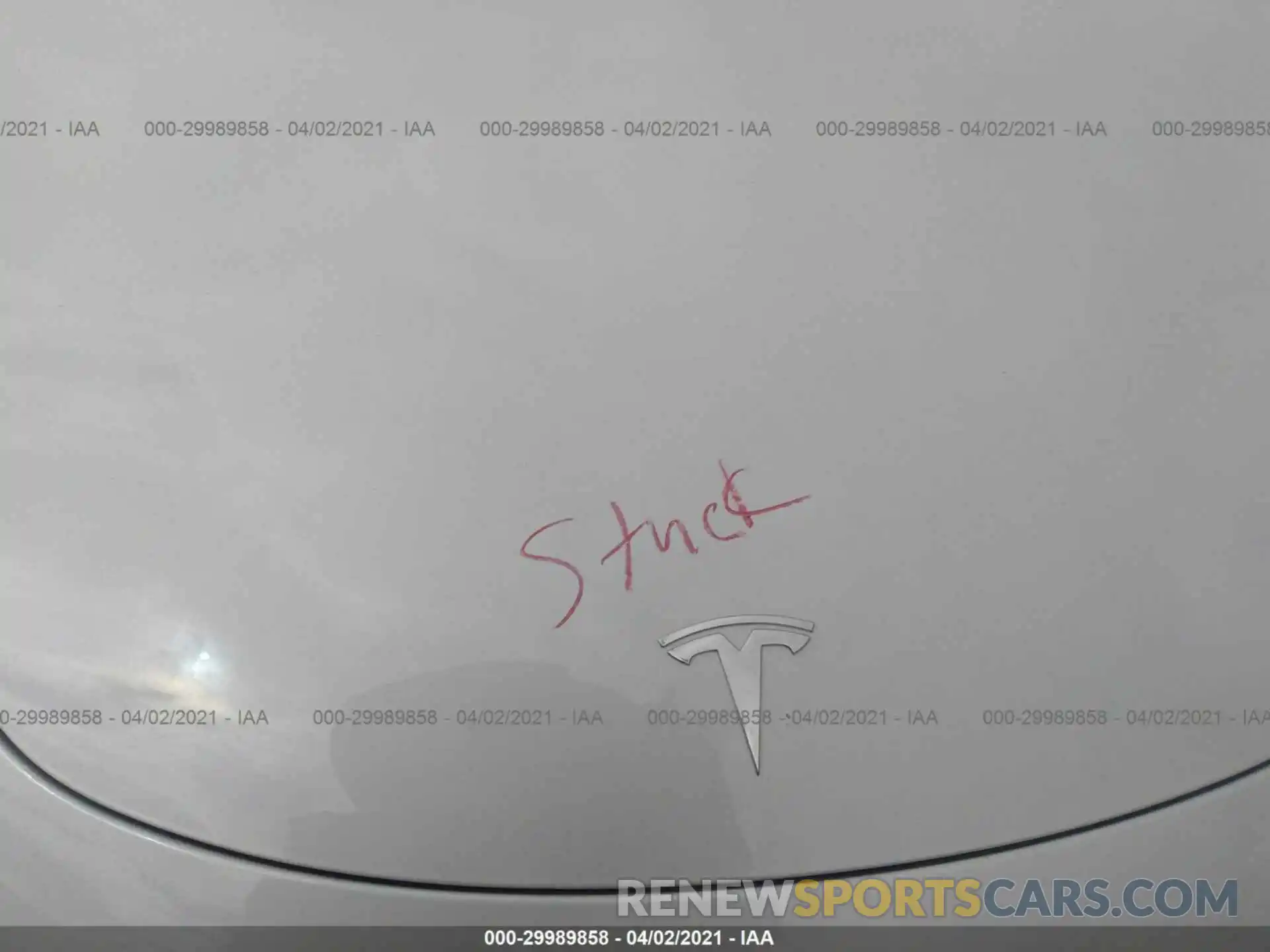 10 Photograph of a damaged car 5YJ3E1EA0LF793473 TESLA MODEL 3 2020