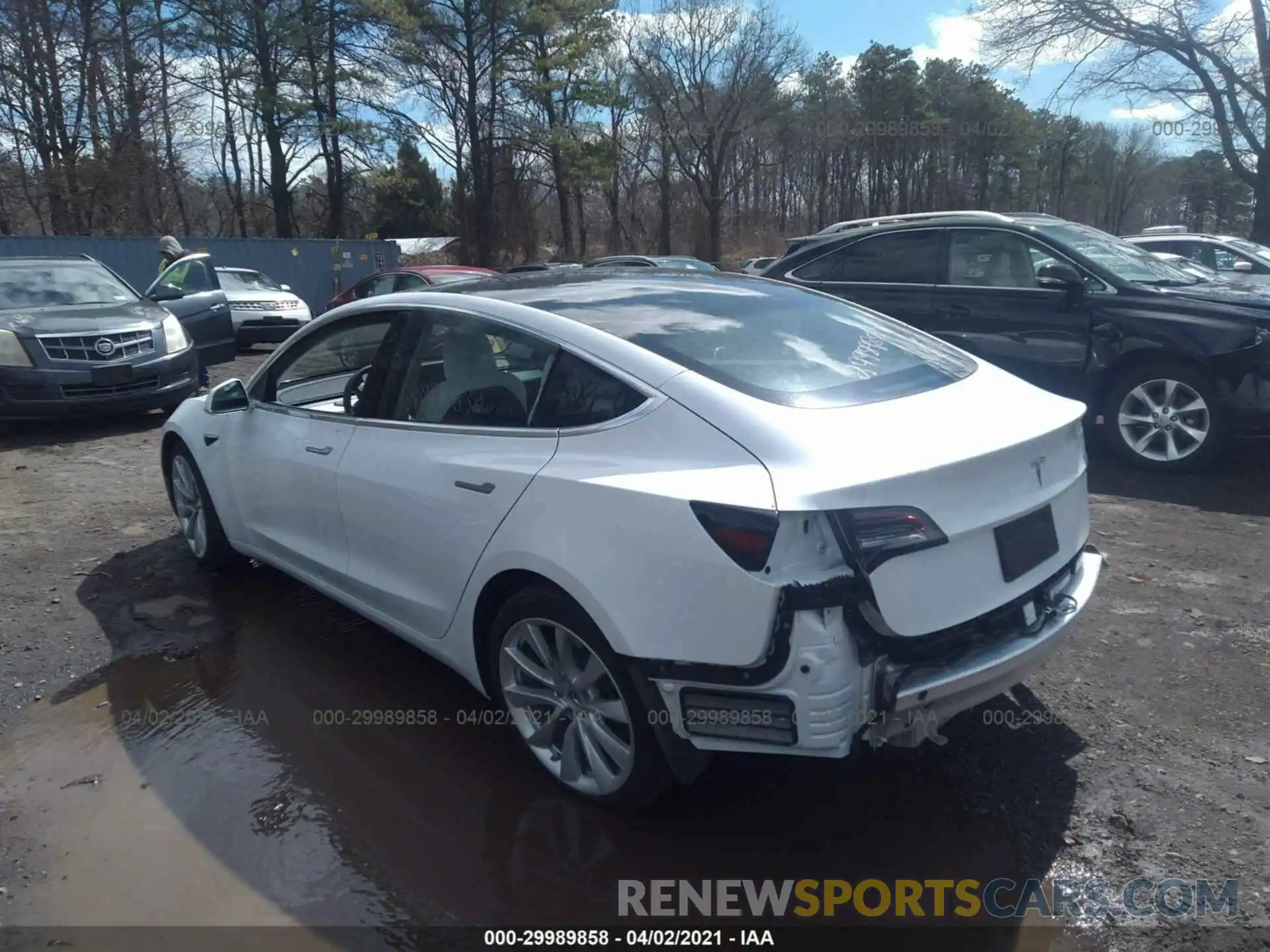 3 Photograph of a damaged car 5YJ3E1EA0LF793473 TESLA MODEL 3 2020