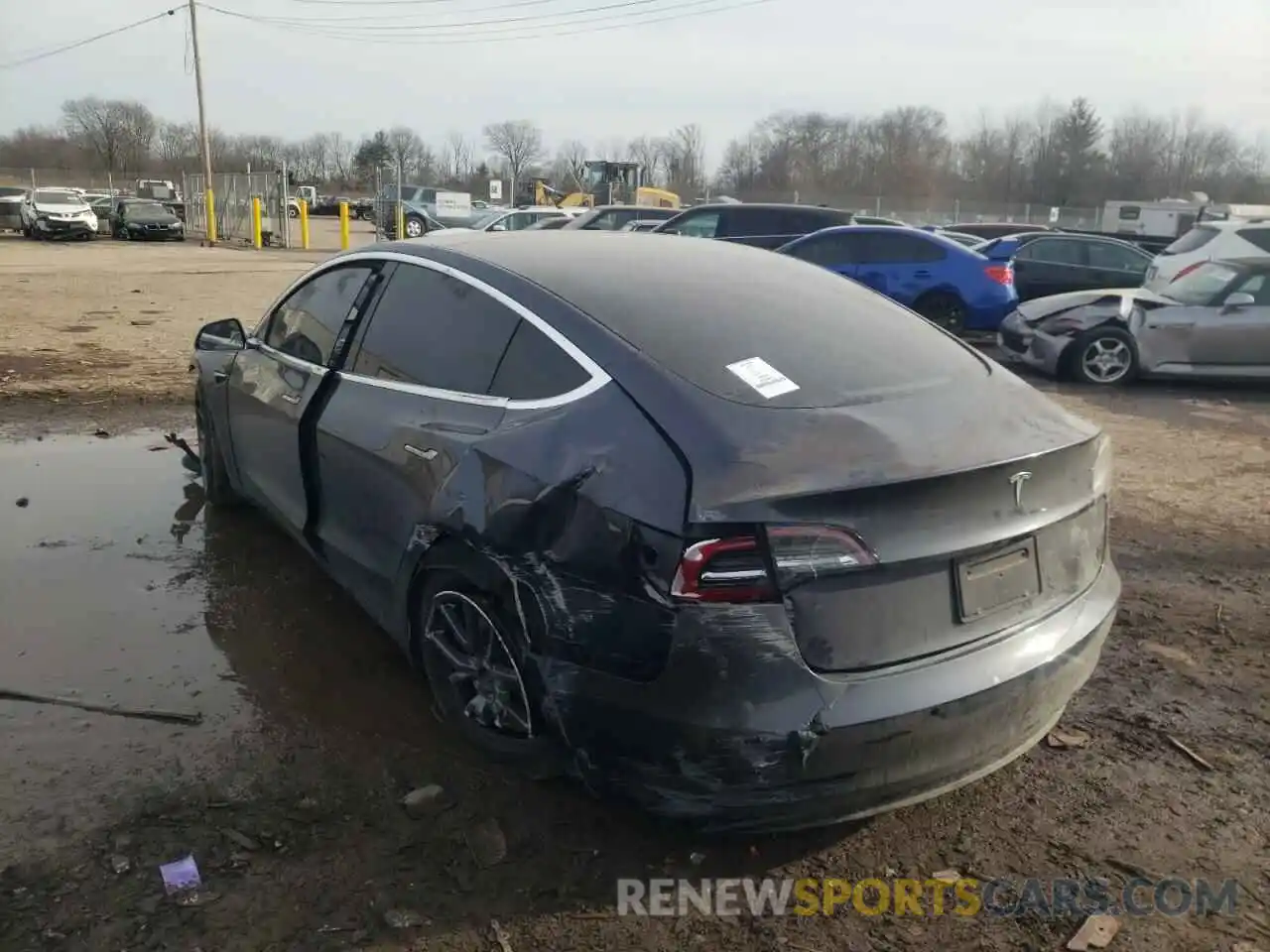 3 Photograph of a damaged car 5YJ3E1EA0LF797667 TESLA MODEL 3 2020