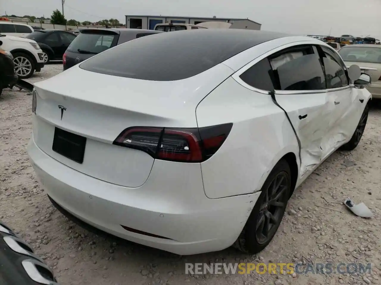 4 Photograph of a damaged car 5YJ3E1EA0LF799645 TESLA MODEL 3 2020