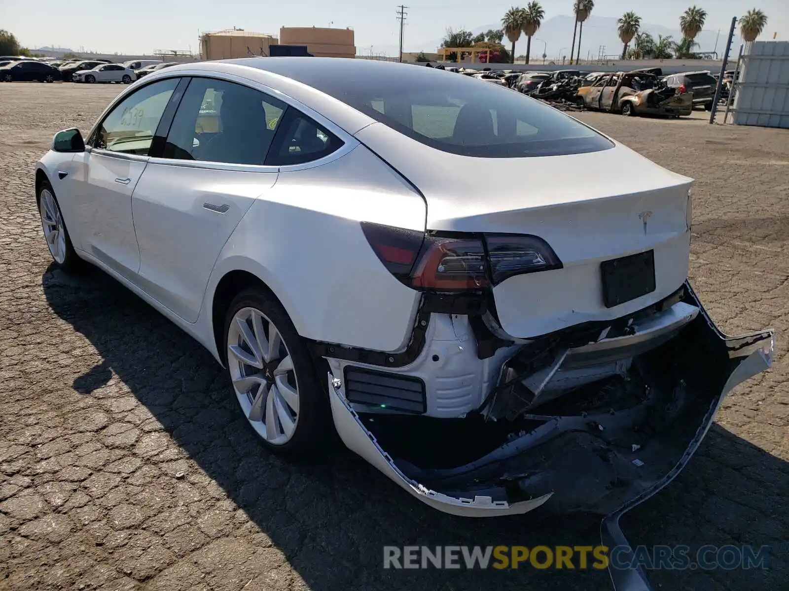 3 Photograph of a damaged car 5YJ3E1EA0LF802396 TESLA MODEL 3 2020