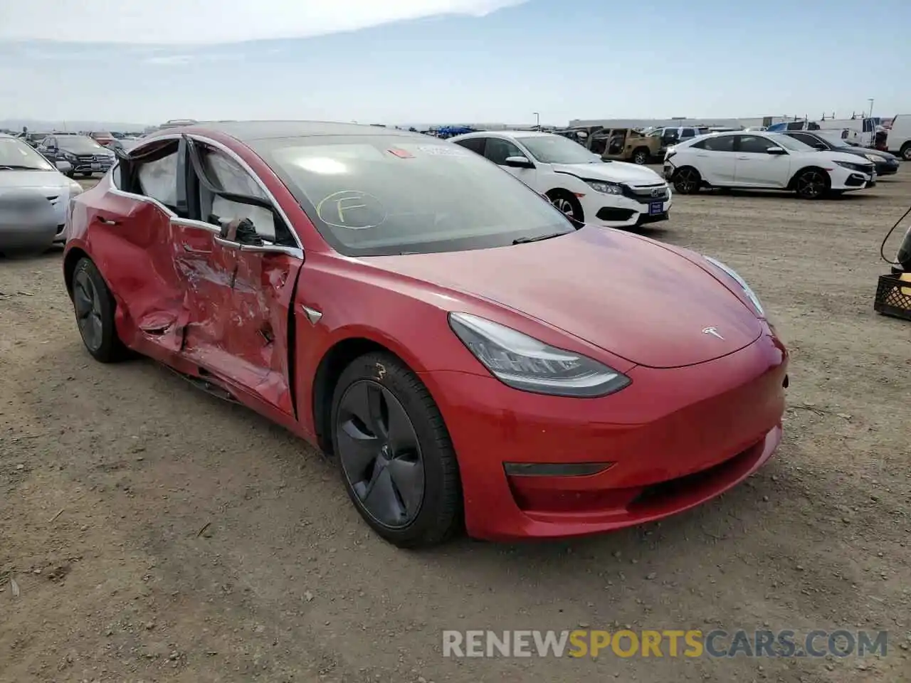 1 Фотография поврежденного автомобиля 5YJ3E1EA0LF803693 TESLA MODEL 3 2020