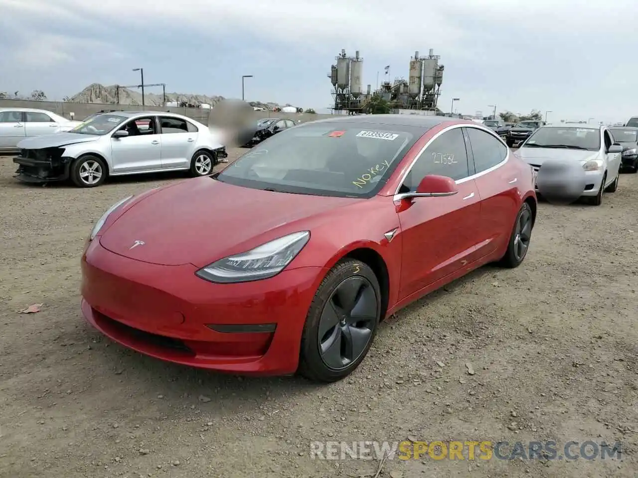 2 Фотография поврежденного автомобиля 5YJ3E1EA0LF803693 TESLA MODEL 3 2020