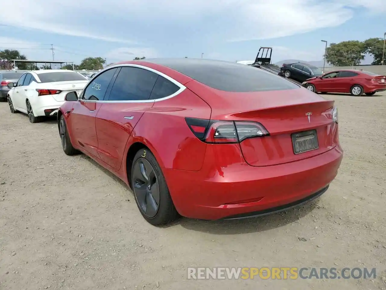 3 Фотография поврежденного автомобиля 5YJ3E1EA0LF803693 TESLA MODEL 3 2020