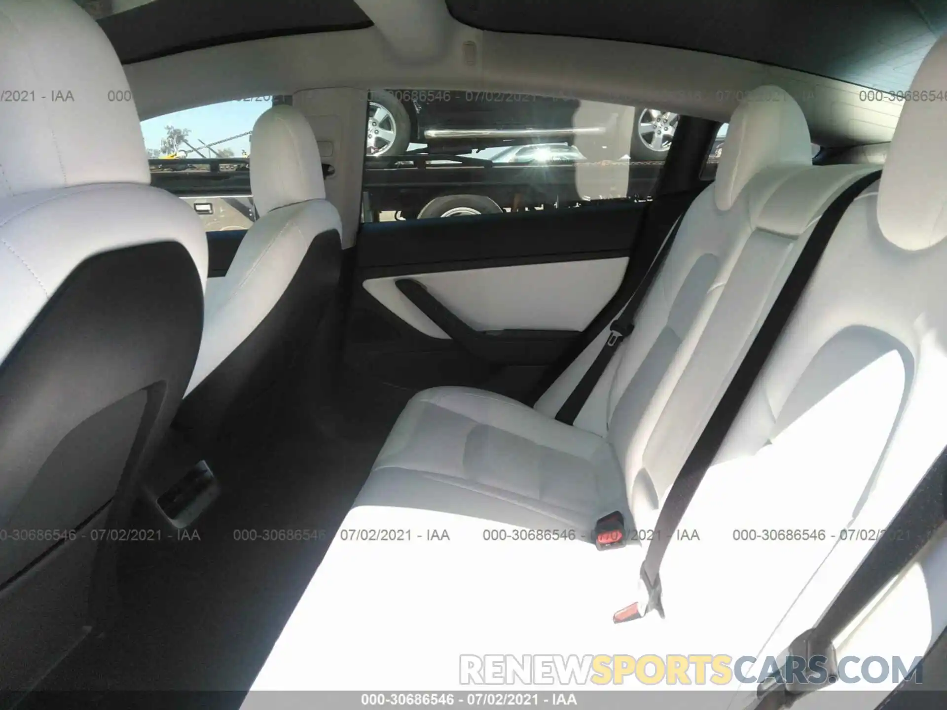 8 Photograph of a damaged car 5YJ3E1EA0LF805184 TESLA MODEL 3 2020