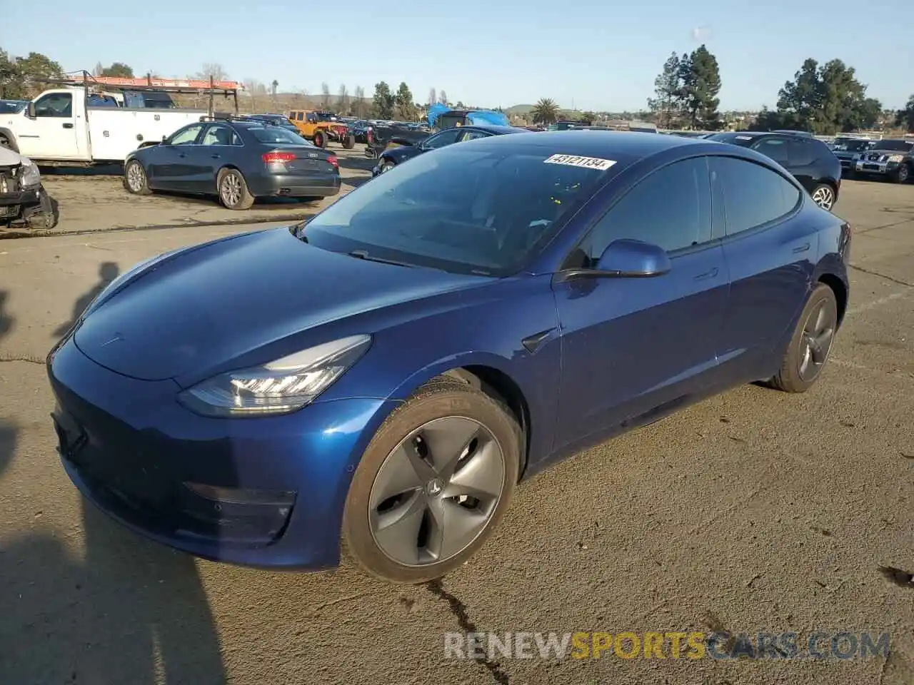 1 Photograph of a damaged car 5YJ3E1EA0LF805654 TESLA MODEL 3 2020