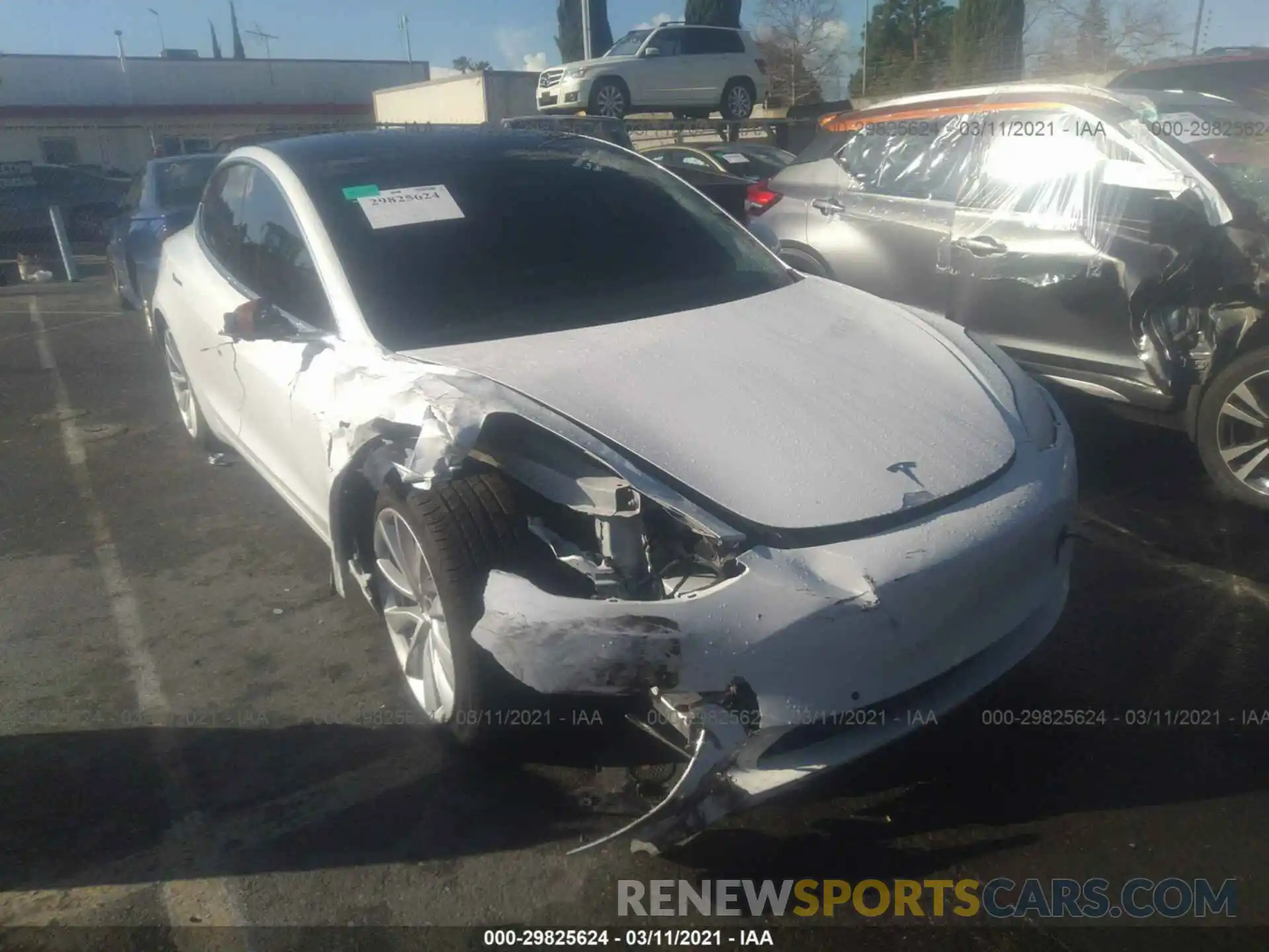 6 Photograph of a damaged car 5YJ3E1EA1LF476818 TESLA MODEL 3 2020