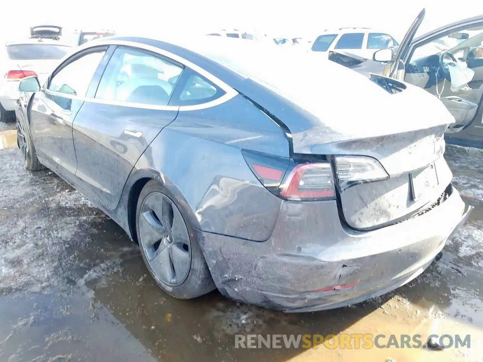 3 Photograph of a damaged car 5YJ3E1EA1LF599048 TESLA MODEL 3 2020