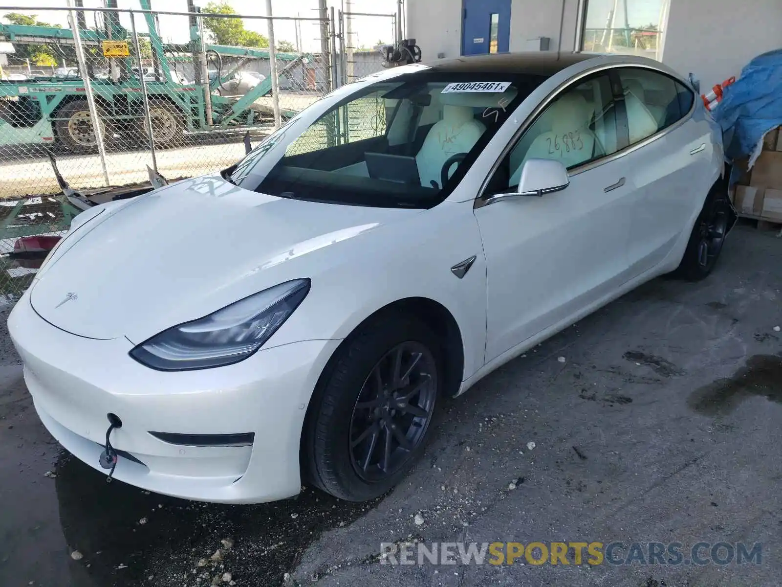 2 Фотография поврежденного автомобиля 5YJ3E1EA1LF599129 TESLA MODEL 3 2020