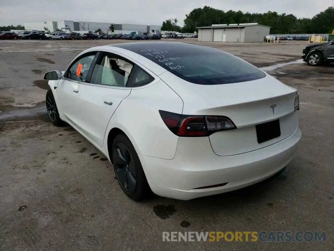 3 Photograph of a damaged car 5YJ3E1EA1LF599213 TESLA MODEL 3 2020