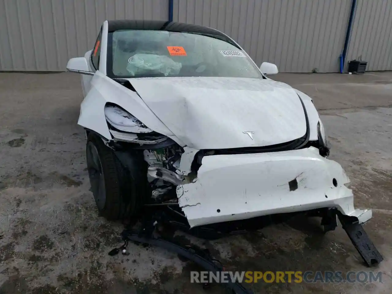 9 Photograph of a damaged car 5YJ3E1EA1LF599213 TESLA MODEL 3 2020