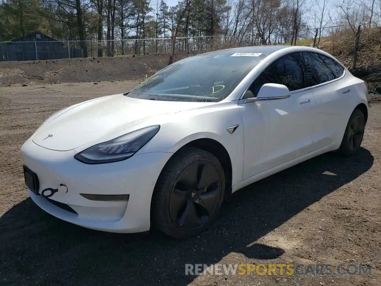 2 Photograph of a damaged car 5YJ3E1EA1LF603762 TESLA MODEL 3 2020