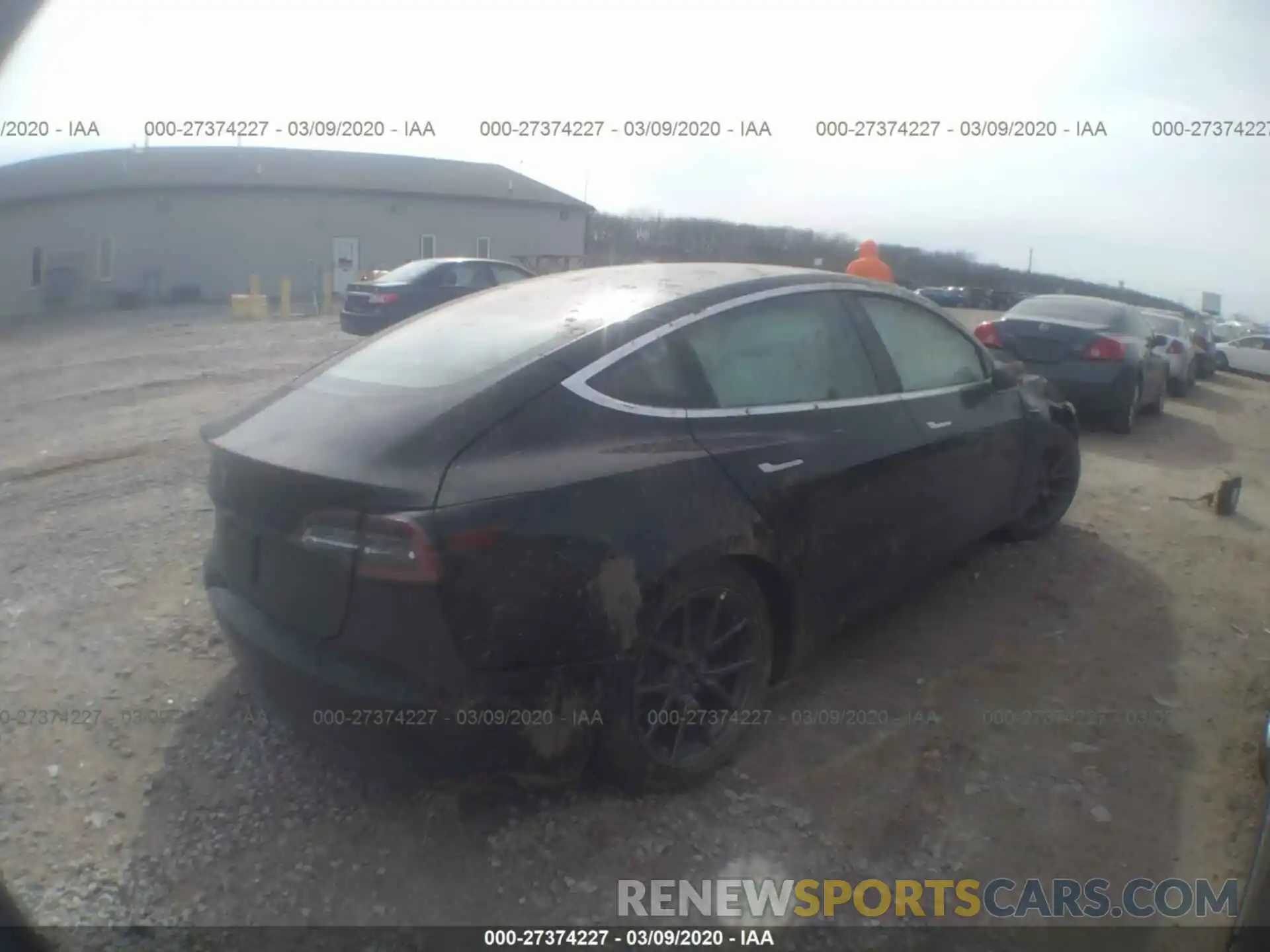 4 Photograph of a damaged car 5YJ3E1EA1LF609349 TESLA MODEL 3 2020