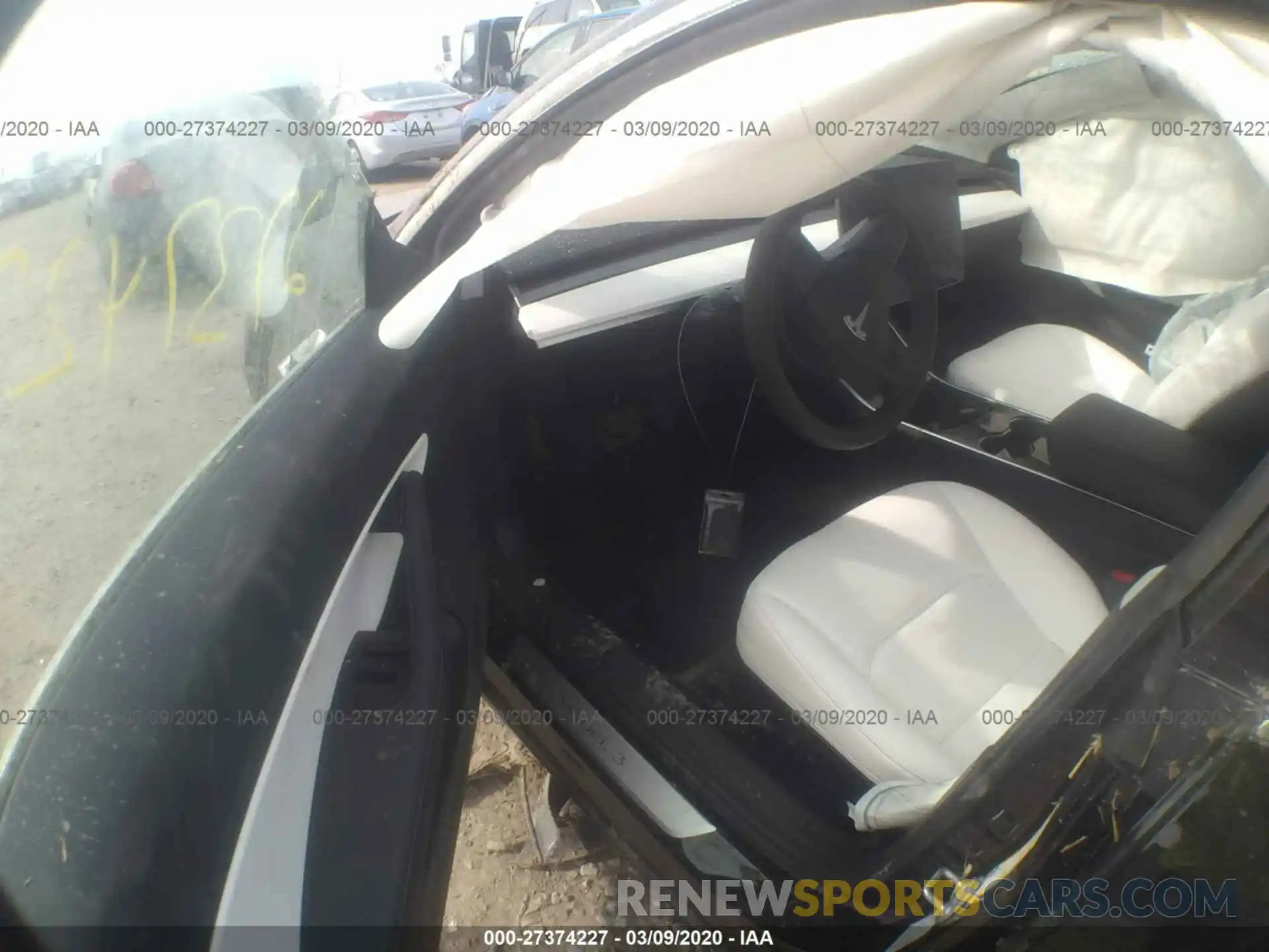 5 Photograph of a damaged car 5YJ3E1EA1LF609349 TESLA MODEL 3 2020