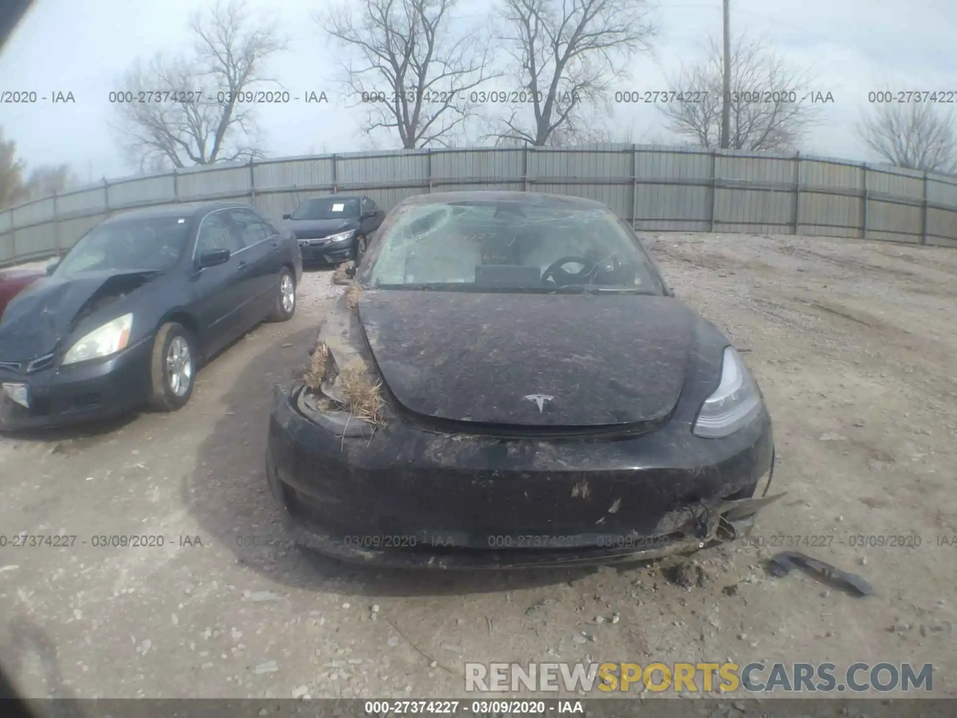 6 Photograph of a damaged car 5YJ3E1EA1LF609349 TESLA MODEL 3 2020