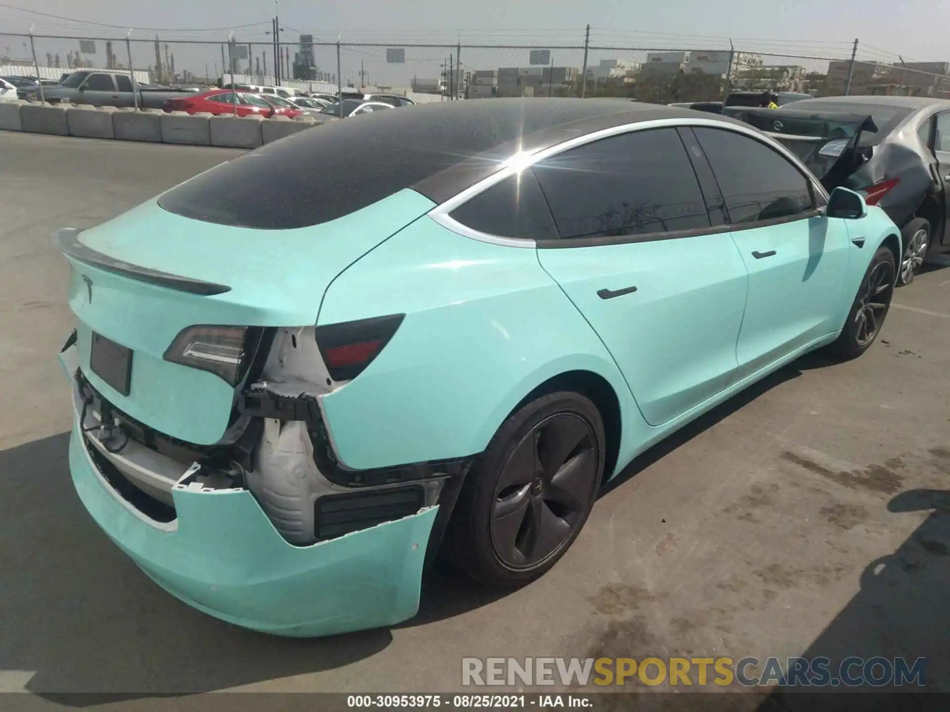 4 Photograph of a damaged car 5YJ3E1EA1LF612381 TESLA MODEL 3 2020