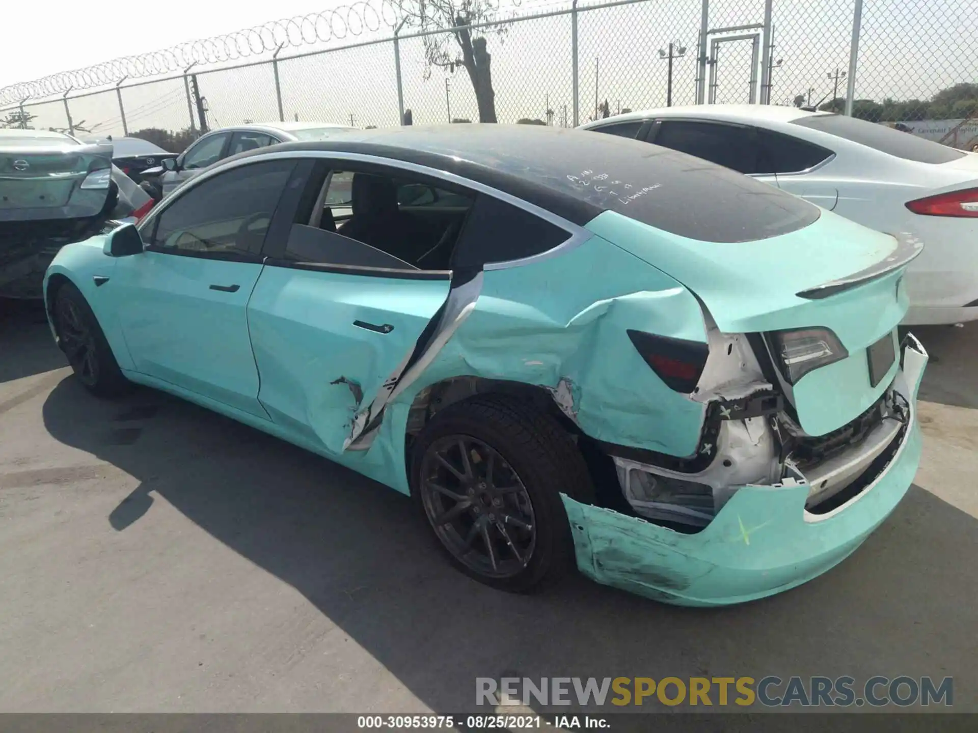 6 Photograph of a damaged car 5YJ3E1EA1LF612381 TESLA MODEL 3 2020