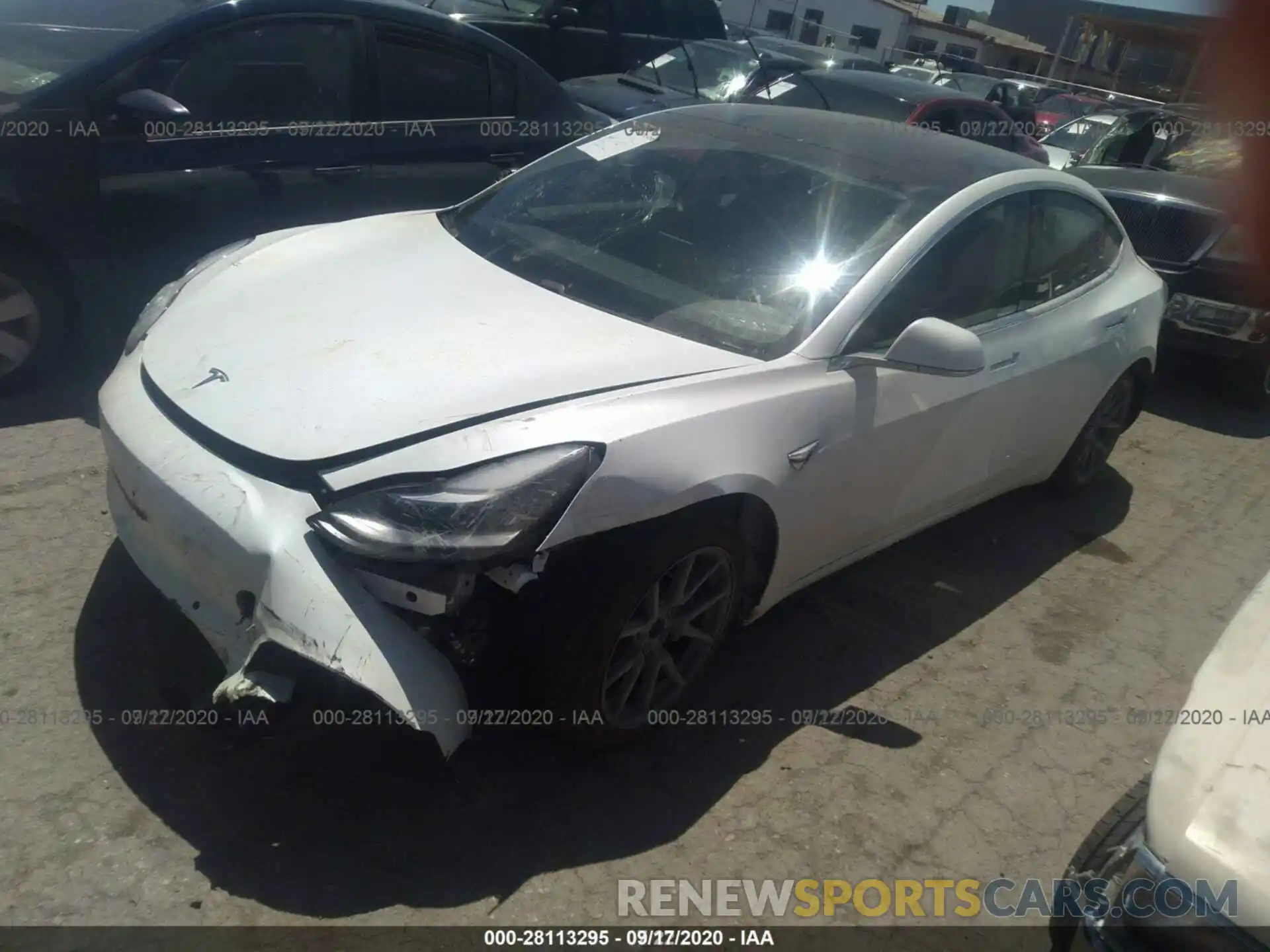 12 Photograph of a damaged car 5YJ3E1EA1LF612462 TESLA MODEL 3 2020