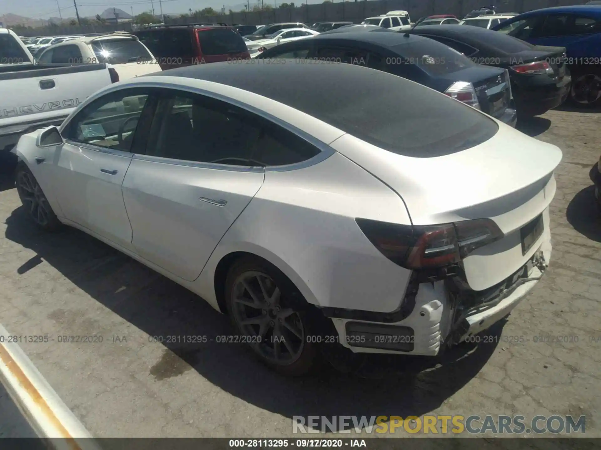 13 Photograph of a damaged car 5YJ3E1EA1LF612462 TESLA MODEL 3 2020