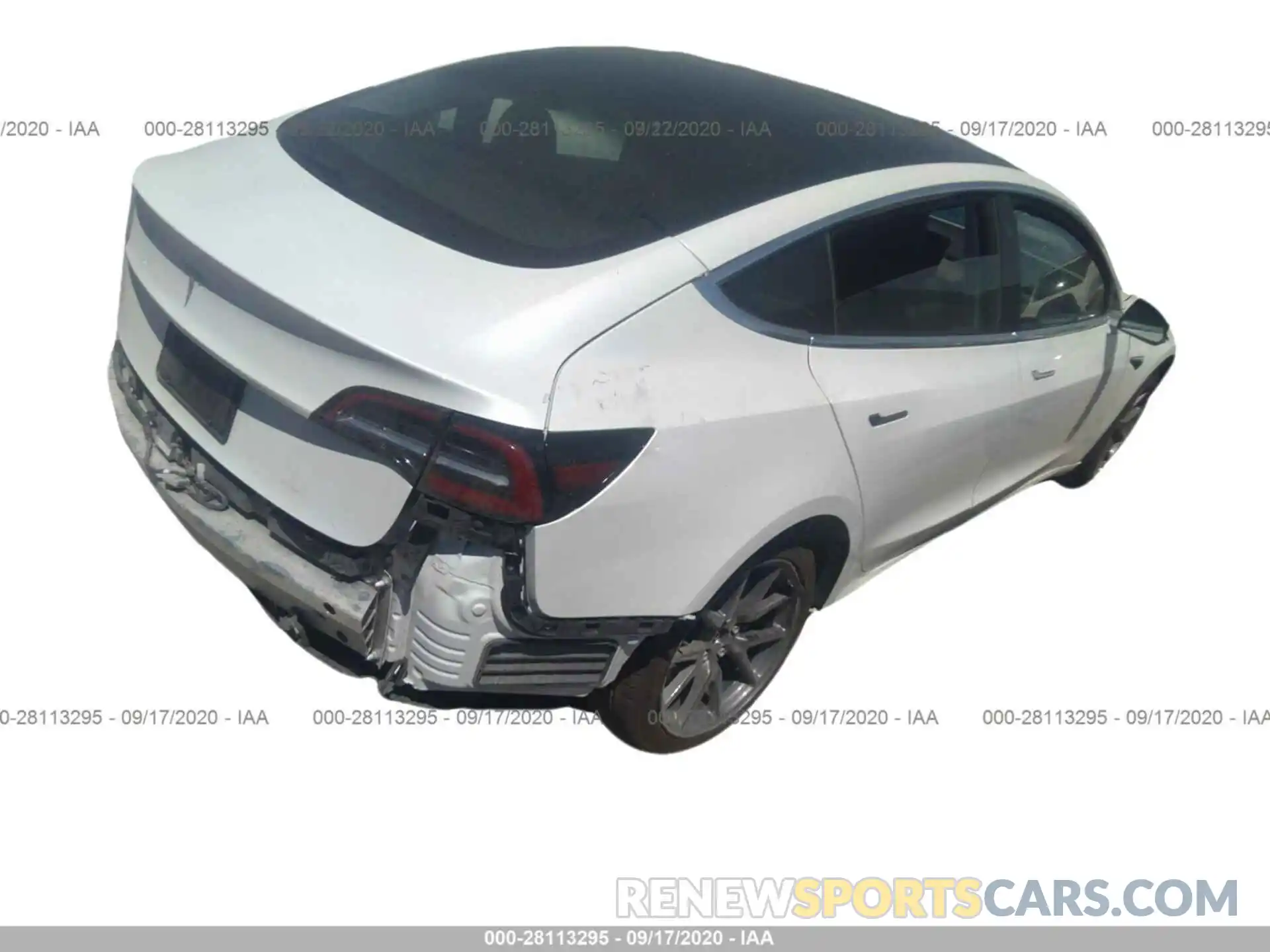 4 Photograph of a damaged car 5YJ3E1EA1LF612462 TESLA MODEL 3 2020