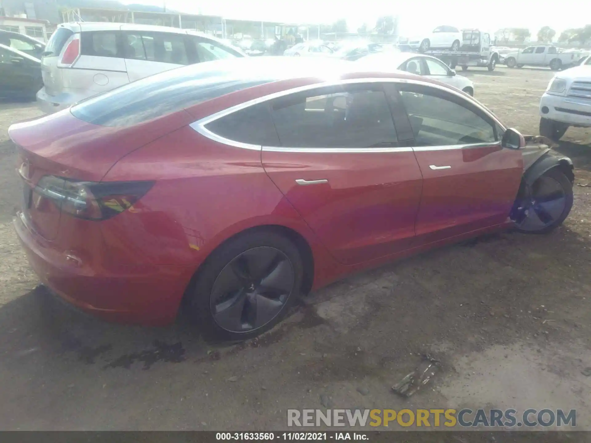 4 Фотография поврежденного автомобиля 5YJ3E1EA1LF613854 TESLA MODEL 3 2020