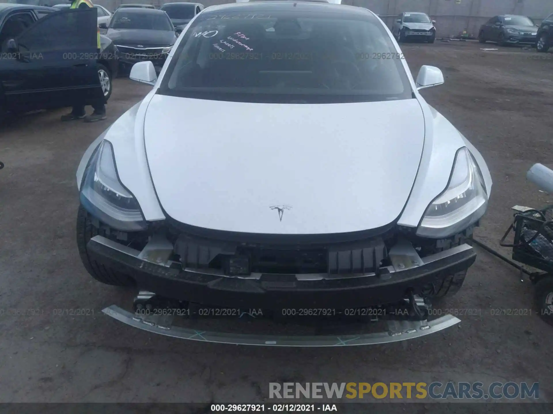 6 Photograph of a damaged car 5YJ3E1EA1LF614373 TESLA MODEL 3 2020