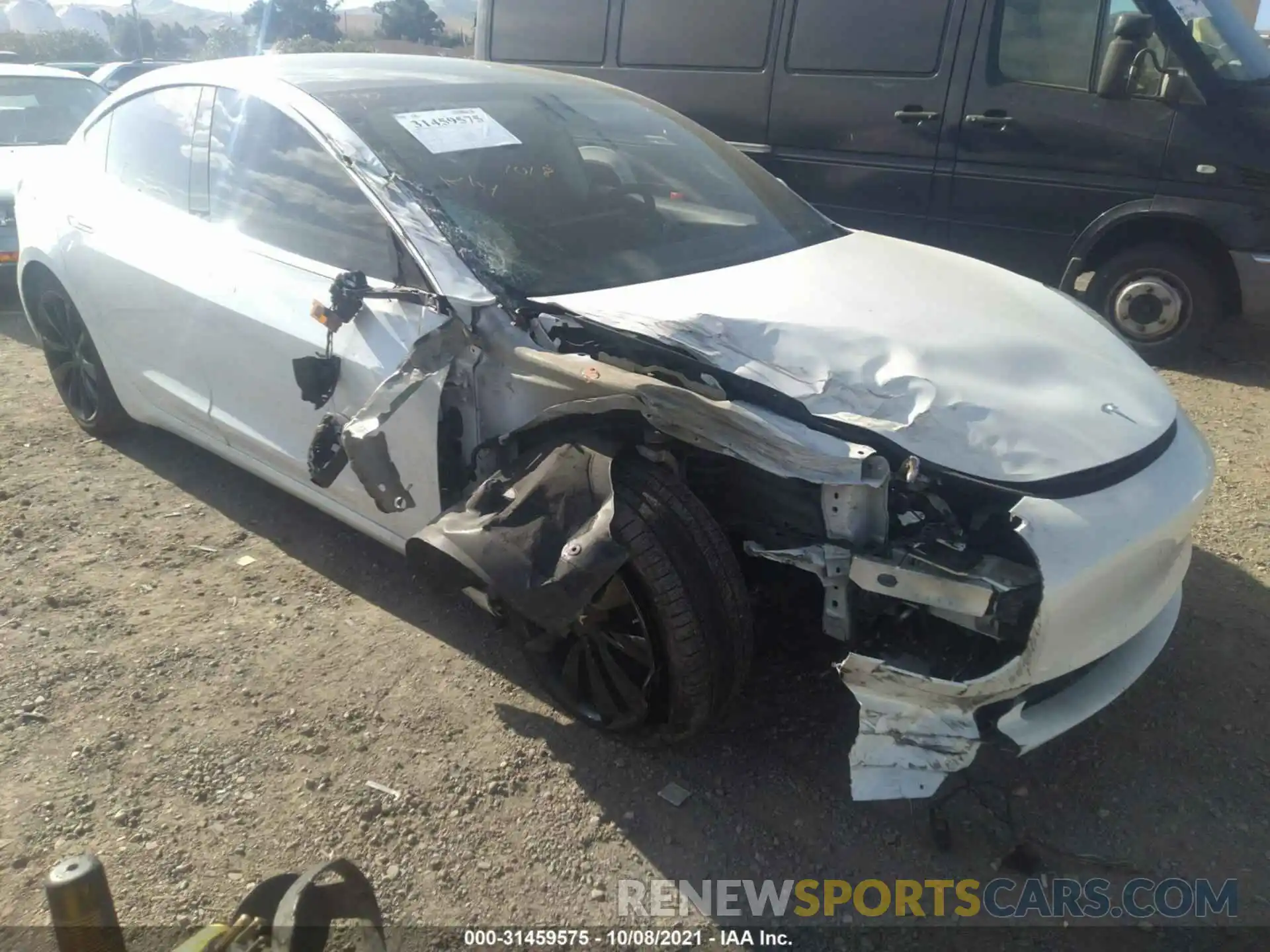 1 Photograph of a damaged car 5YJ3E1EA1LF614518 TESLA MODEL 3 2020