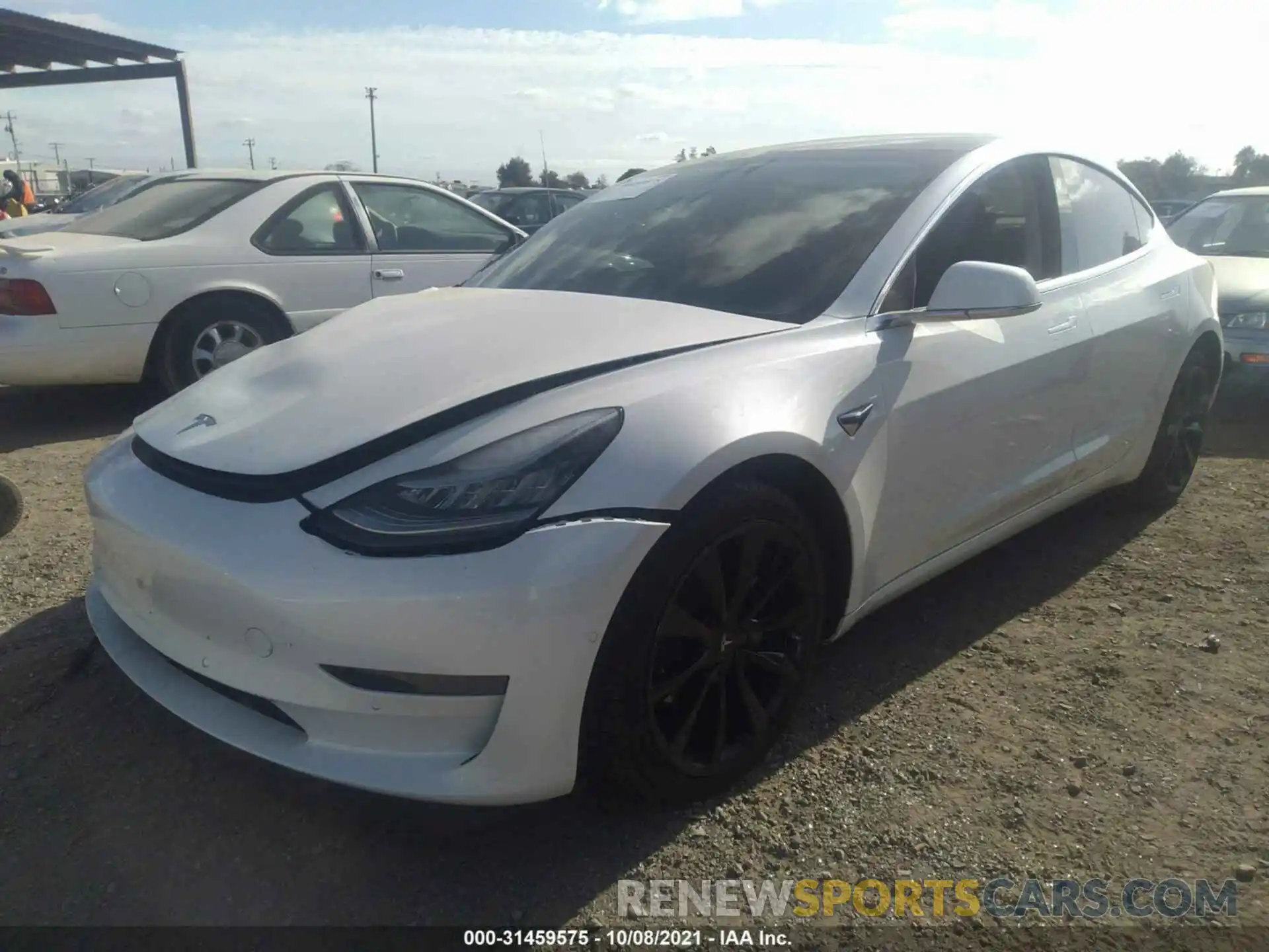 2 Photograph of a damaged car 5YJ3E1EA1LF614518 TESLA MODEL 3 2020