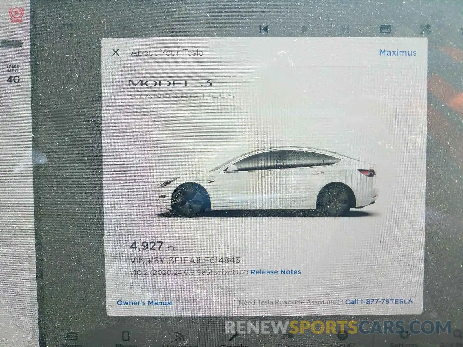 8 Photograph of a damaged car 5YJ3E1EA1LF614843 TESLA MODEL 3 2020