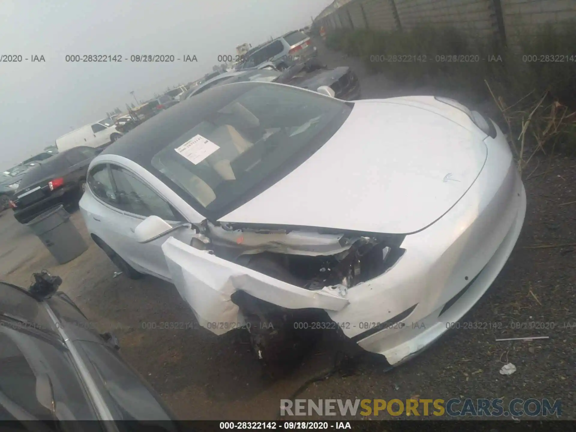 12 Photograph of a damaged car 5YJ3E1EA1LF615264 TESLA MODEL 3 2020