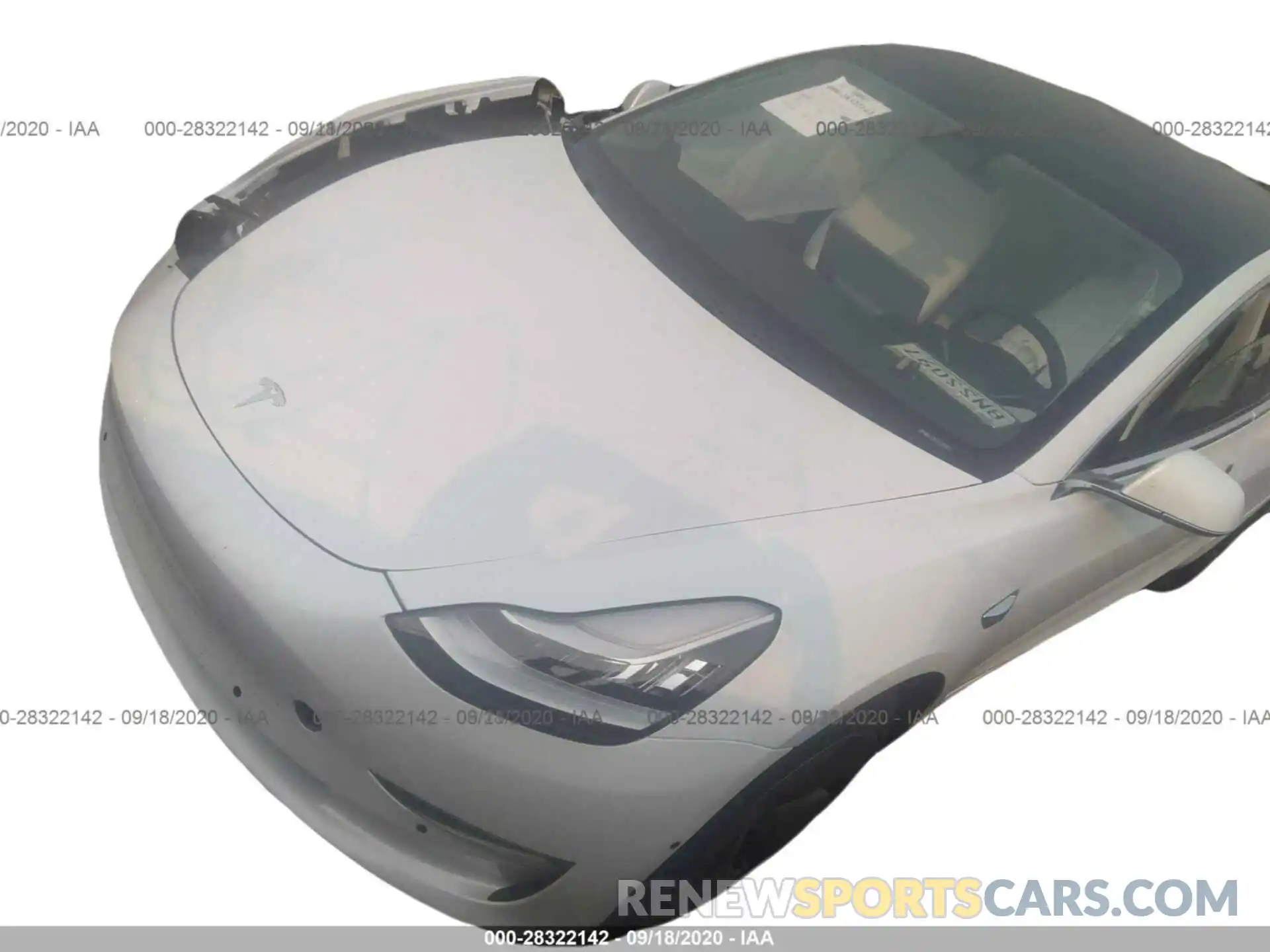 2 Photograph of a damaged car 5YJ3E1EA1LF615264 TESLA MODEL 3 2020