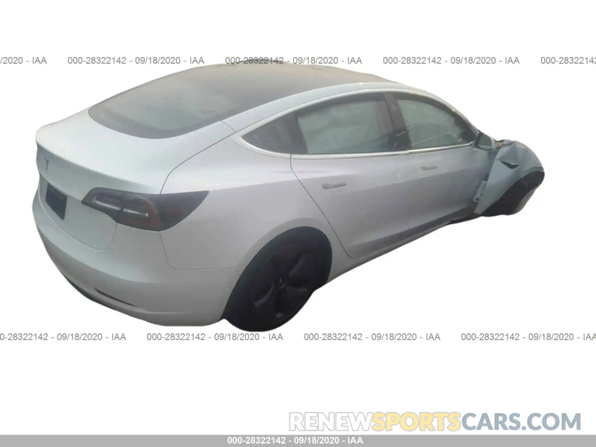 4 Фотография поврежденного автомобиля 5YJ3E1EA1LF615264 TESLA MODEL 3 2020