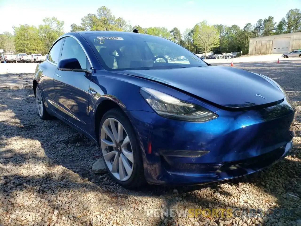 1 Photograph of a damaged car 5YJ3E1EA1LF615832 TESLA MODEL 3 2020