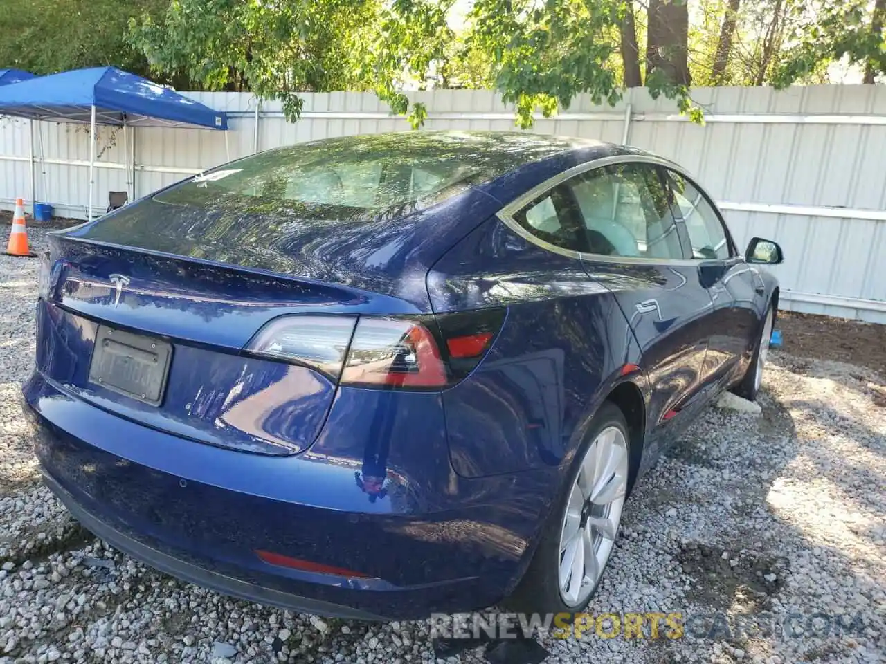 4 Photograph of a damaged car 5YJ3E1EA1LF615832 TESLA MODEL 3 2020