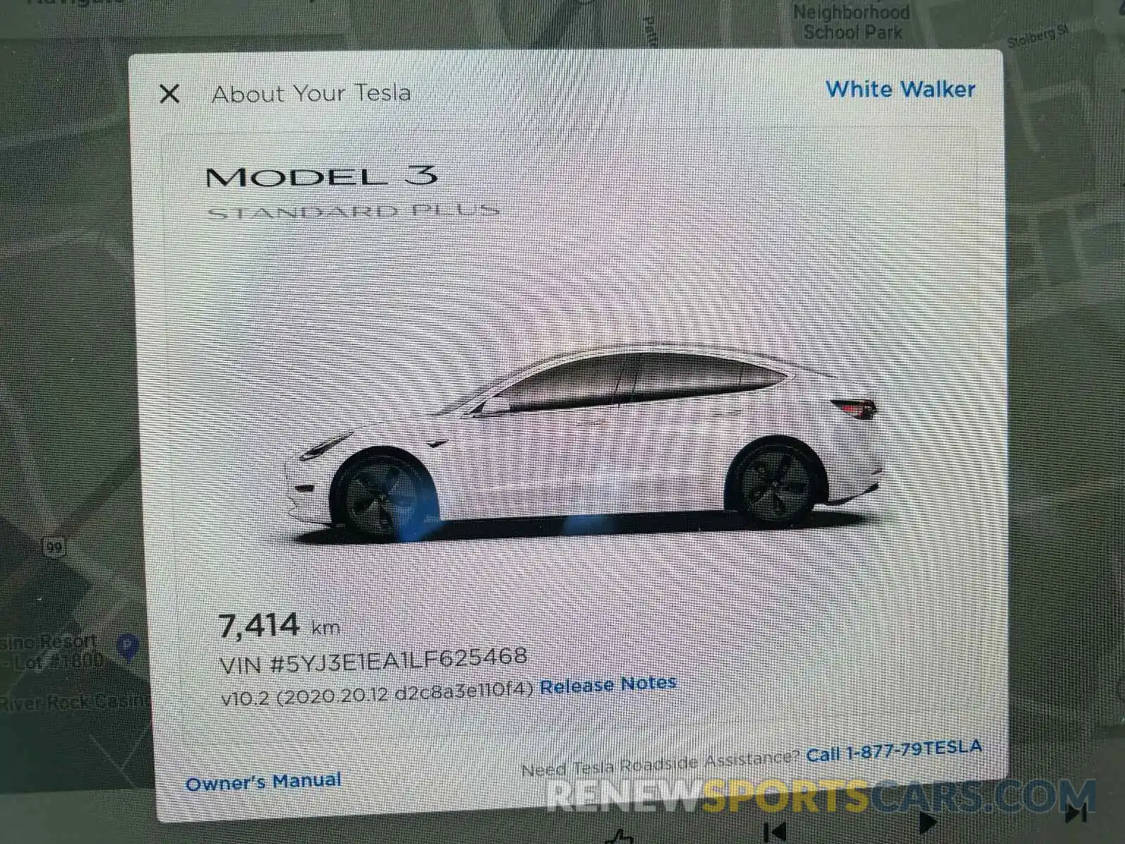 8 Photograph of a damaged car 5YJ3E1EA1LF625468 TESLA MODEL 3 2020