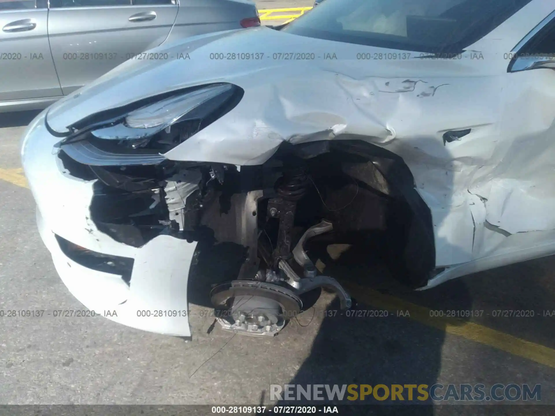 6 Photograph of a damaged car 5YJ3E1EA1LF633506 TESLA MODEL 3 2020