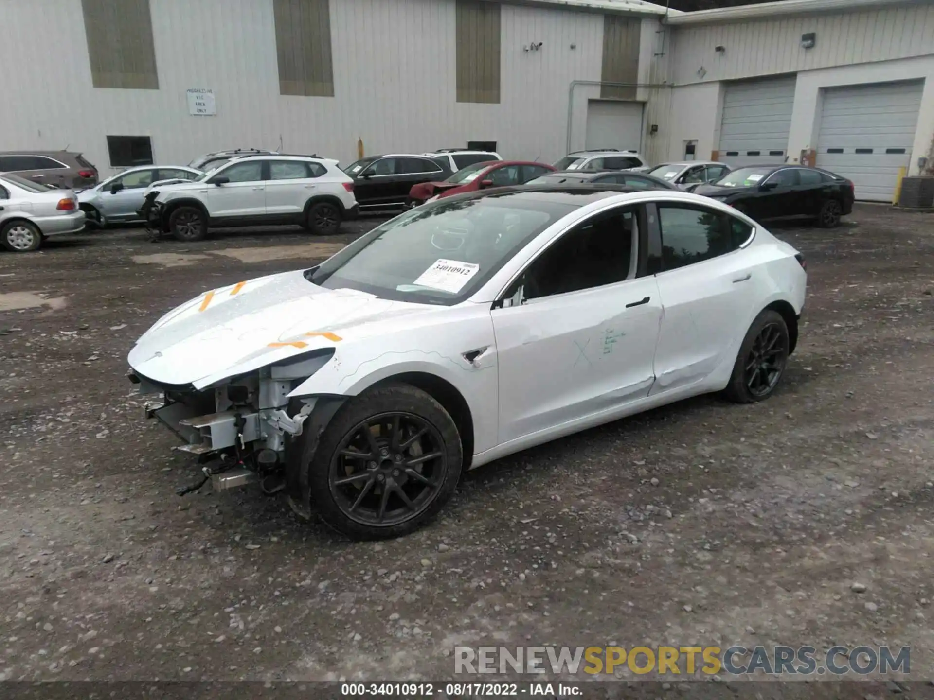 2 Photograph of a damaged car 5YJ3E1EA1LF644764 TESLA MODEL 3 2020