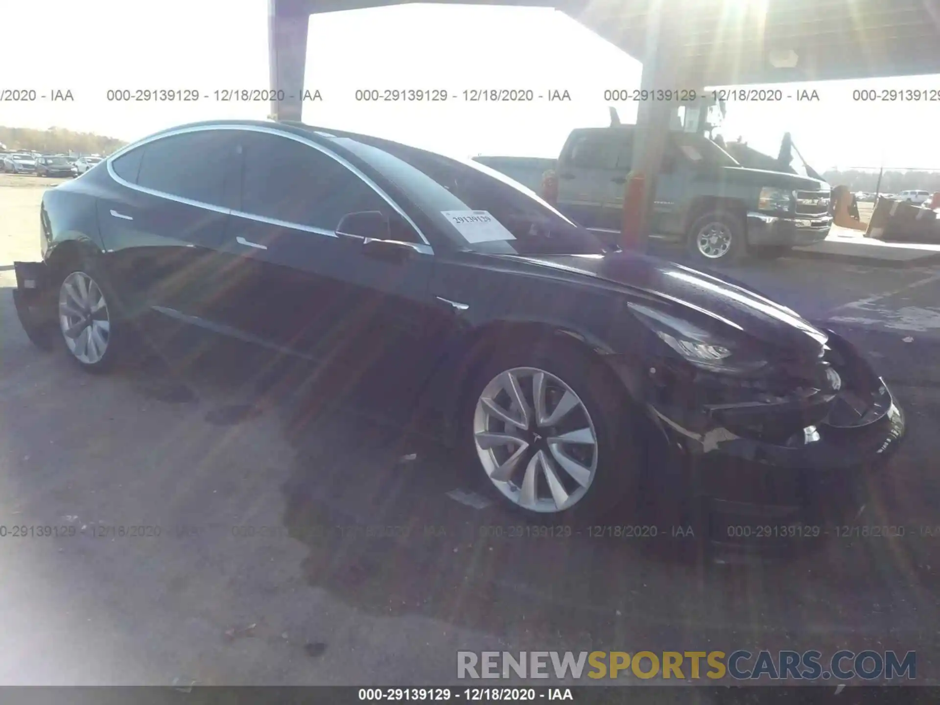 1 Photograph of a damaged car 5YJ3E1EA1LF645588 TESLA MODEL 3 2020