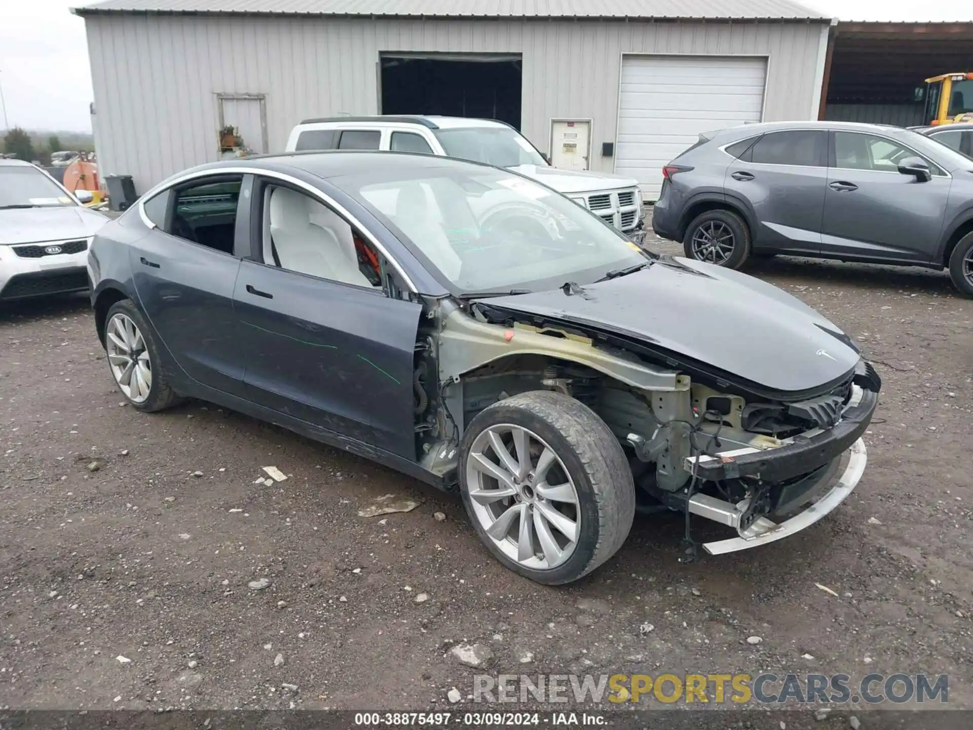 1 Photograph of a damaged car 5YJ3E1EA1LF645946 TESLA MODEL 3 2020