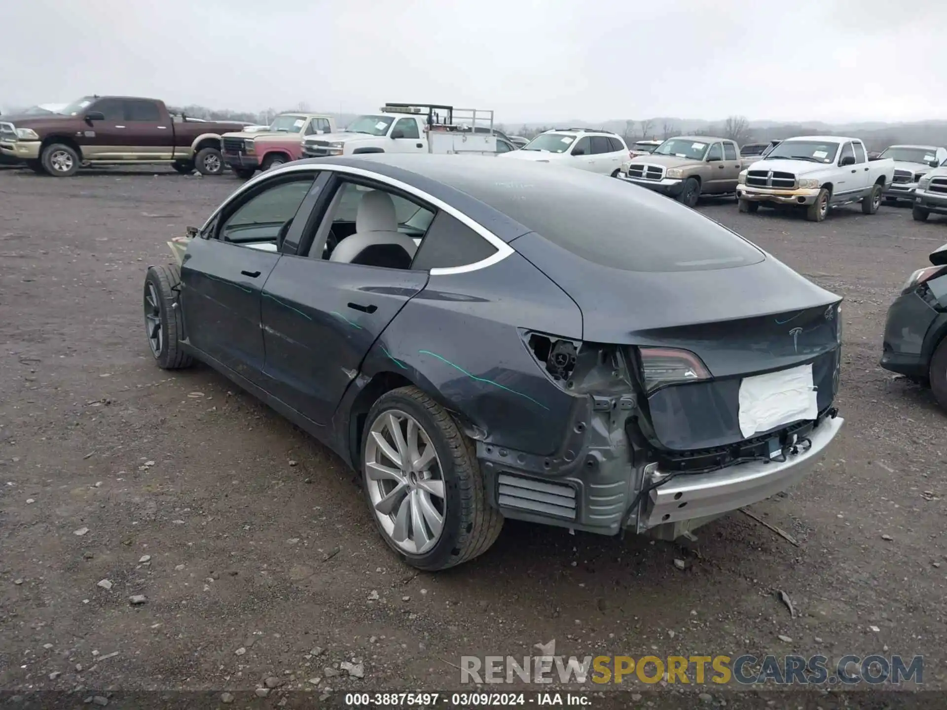 3 Фотография поврежденного автомобиля 5YJ3E1EA1LF645946 TESLA MODEL 3 2020