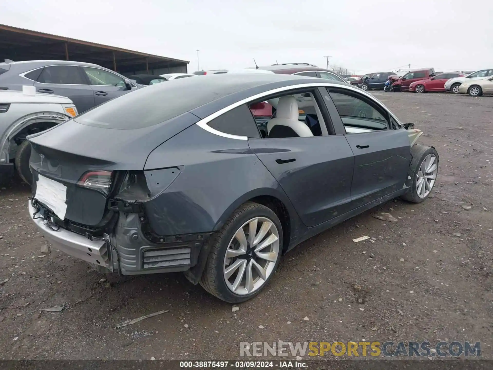 4 Photograph of a damaged car 5YJ3E1EA1LF645946 TESLA MODEL 3 2020