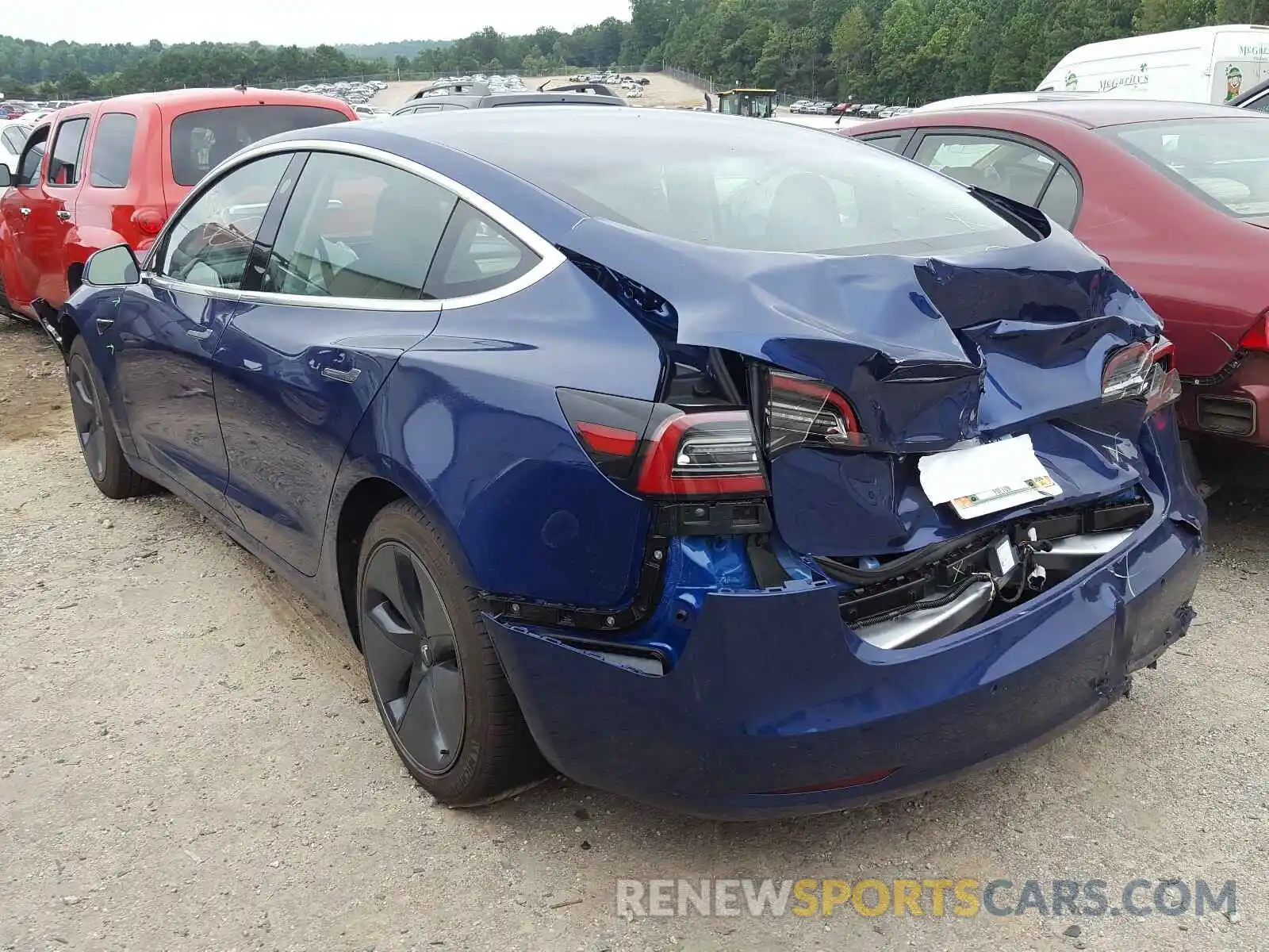 3 Photograph of a damaged car 5YJ3E1EA1LF658406 TESLA MODEL 3 2020