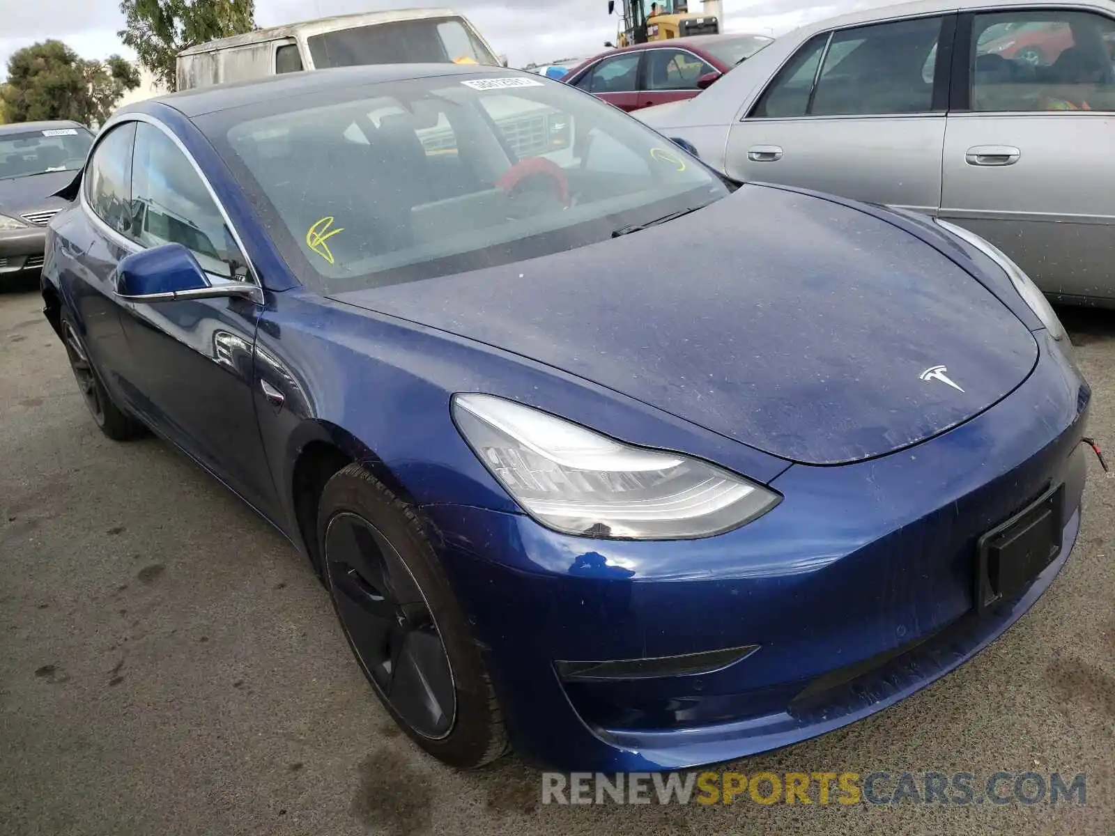 1 Photograph of a damaged car 5YJ3E1EA1LF658485 TESLA MODEL 3 2020