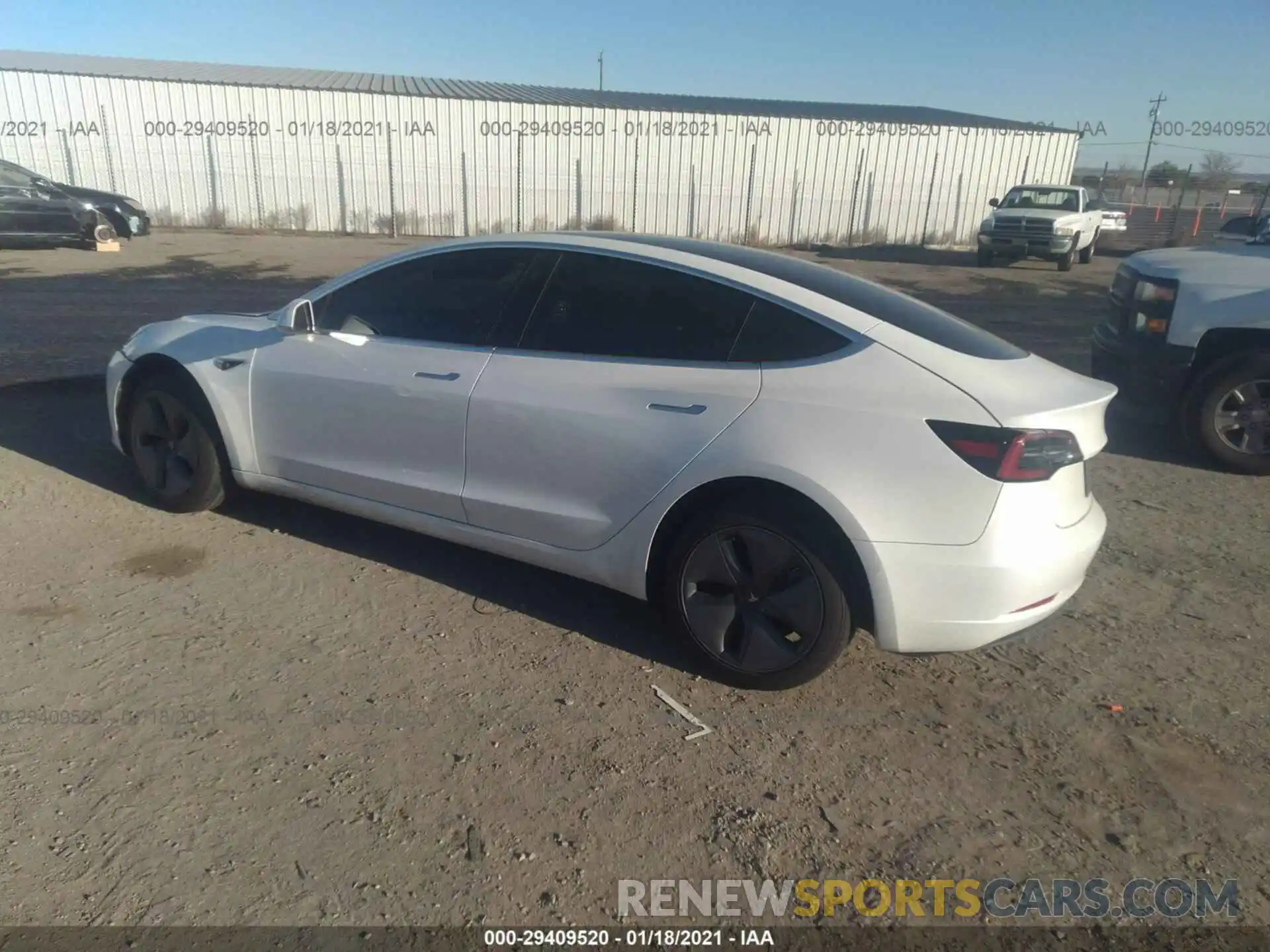 3 Photograph of a damaged car 5YJ3E1EA1LF660074 TESLA MODEL 3 2020