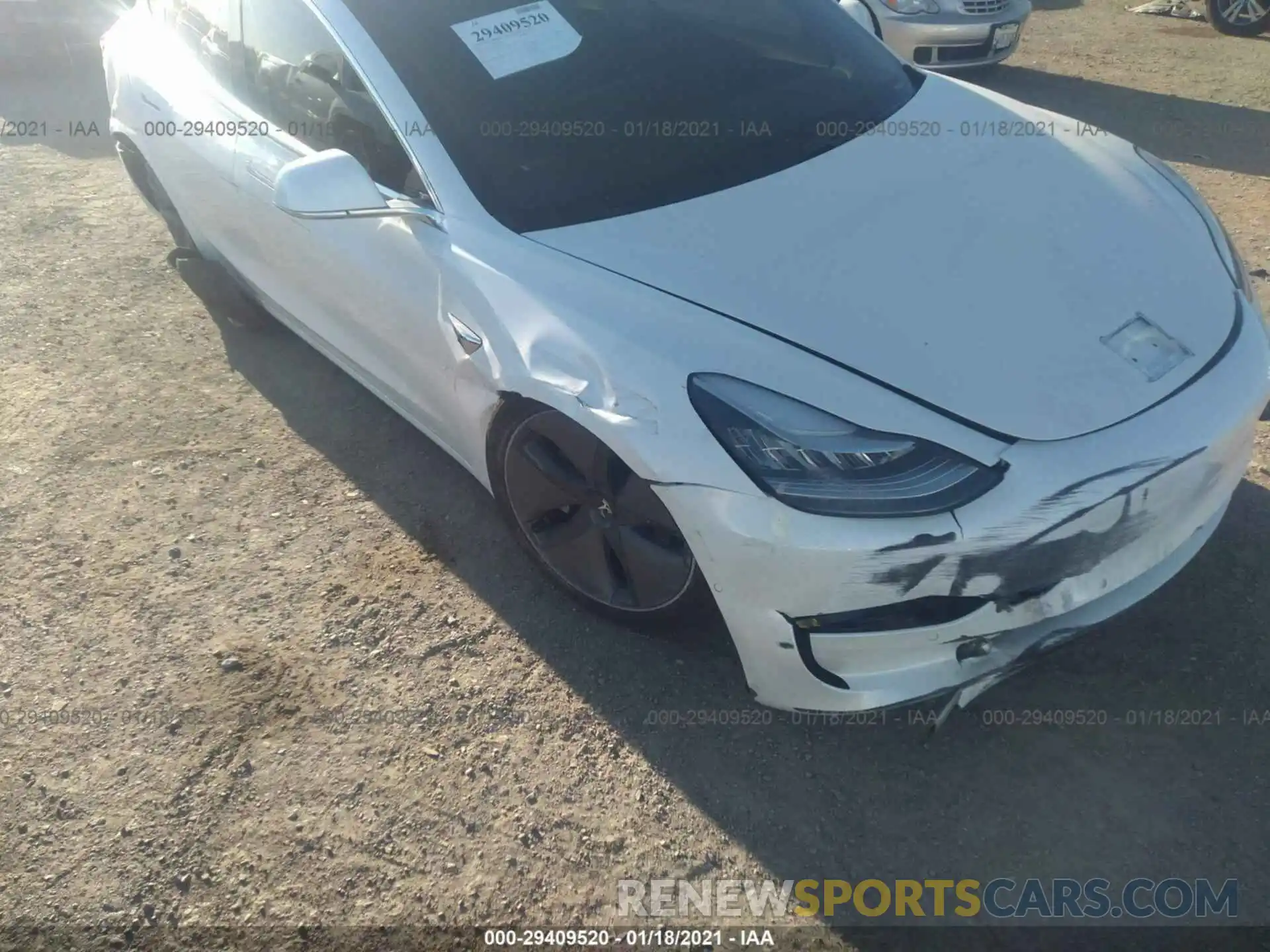 6 Photograph of a damaged car 5YJ3E1EA1LF660074 TESLA MODEL 3 2020