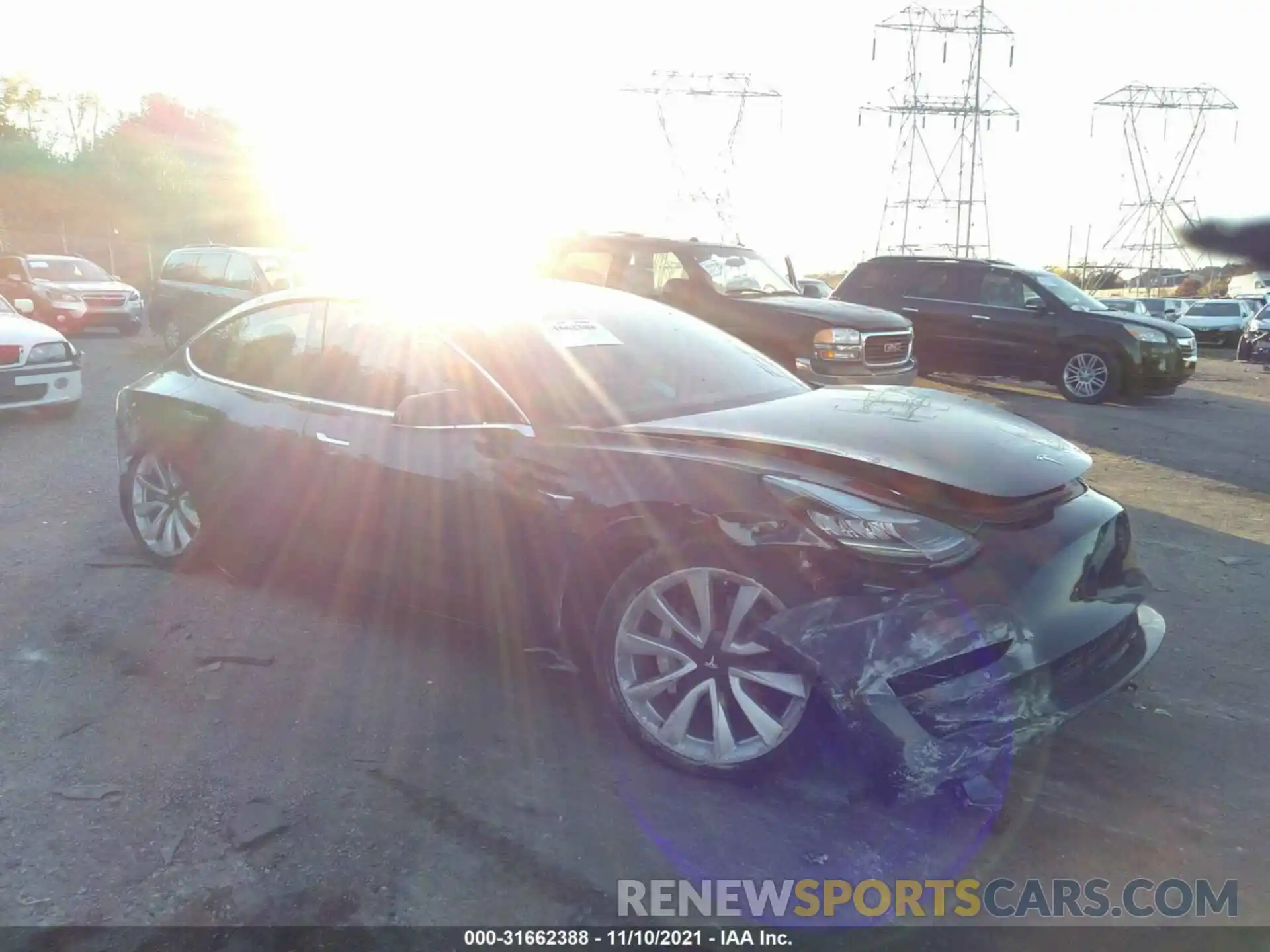 1 Photograph of a damaged car 5YJ3E1EA1LF660897 TESLA MODEL 3 2020