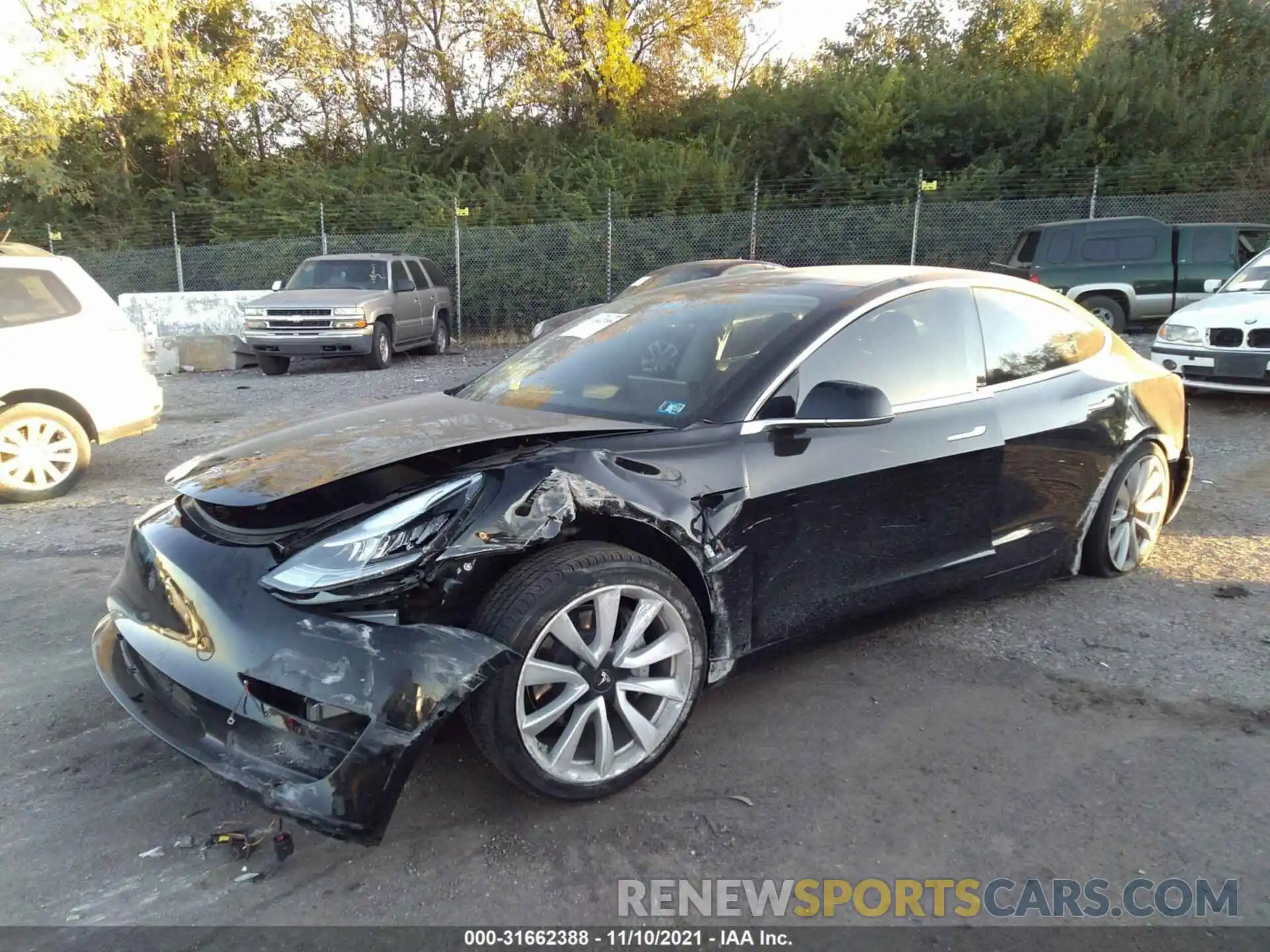 2 Photograph of a damaged car 5YJ3E1EA1LF660897 TESLA MODEL 3 2020