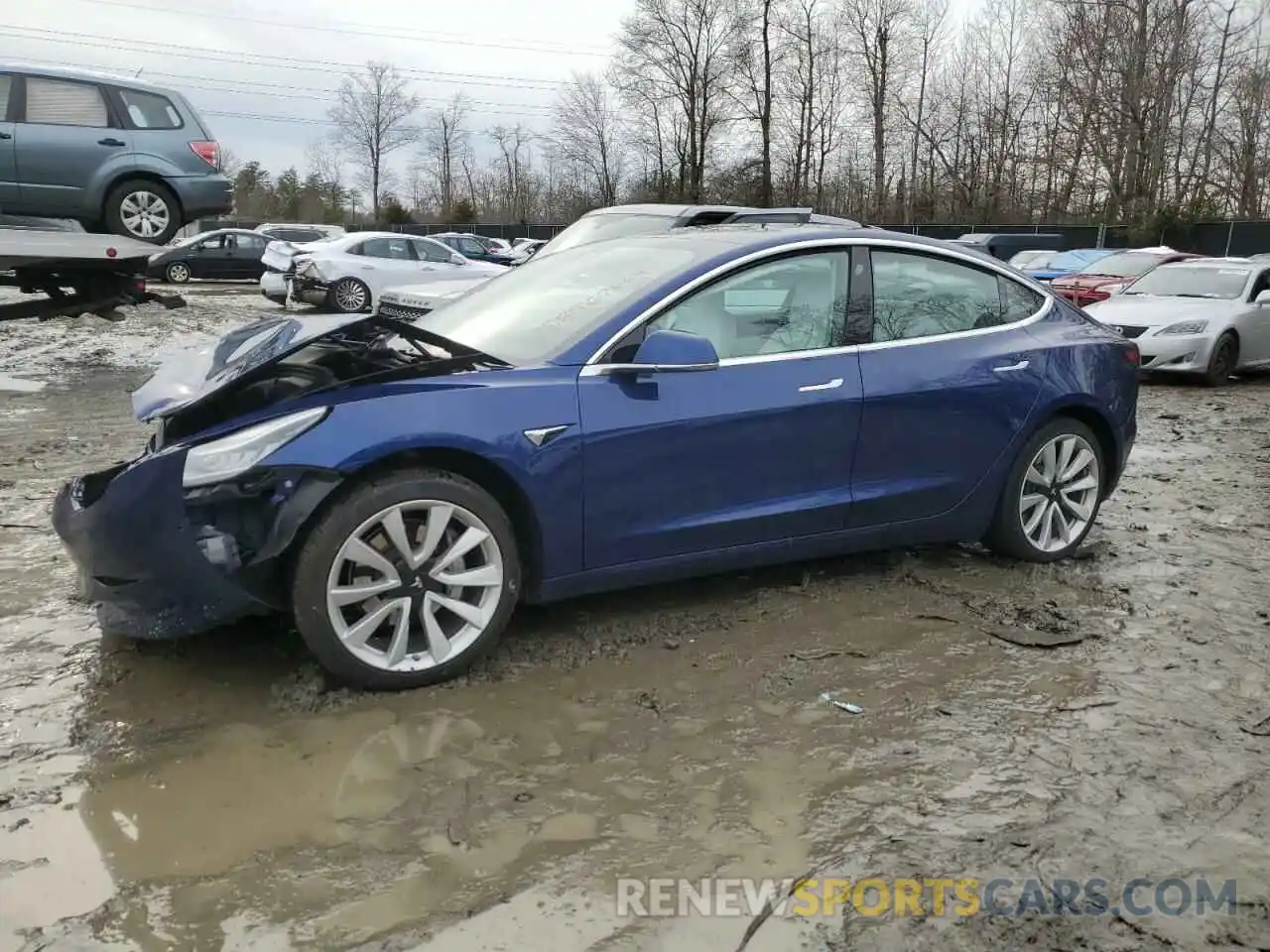 1 Photograph of a damaged car 5YJ3E1EA1LF662715 TESLA MODEL 3 2020