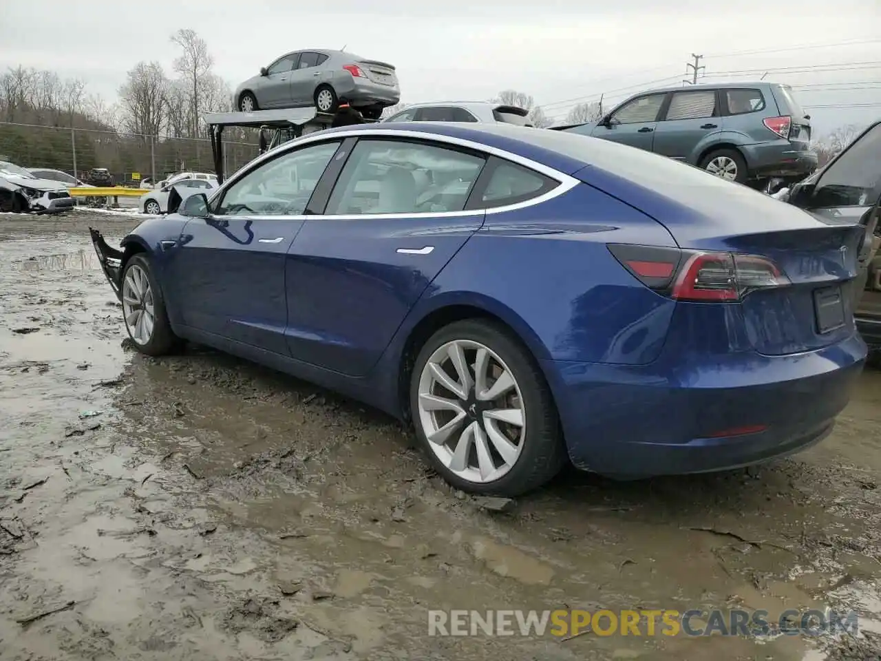 2 Photograph of a damaged car 5YJ3E1EA1LF662715 TESLA MODEL 3 2020